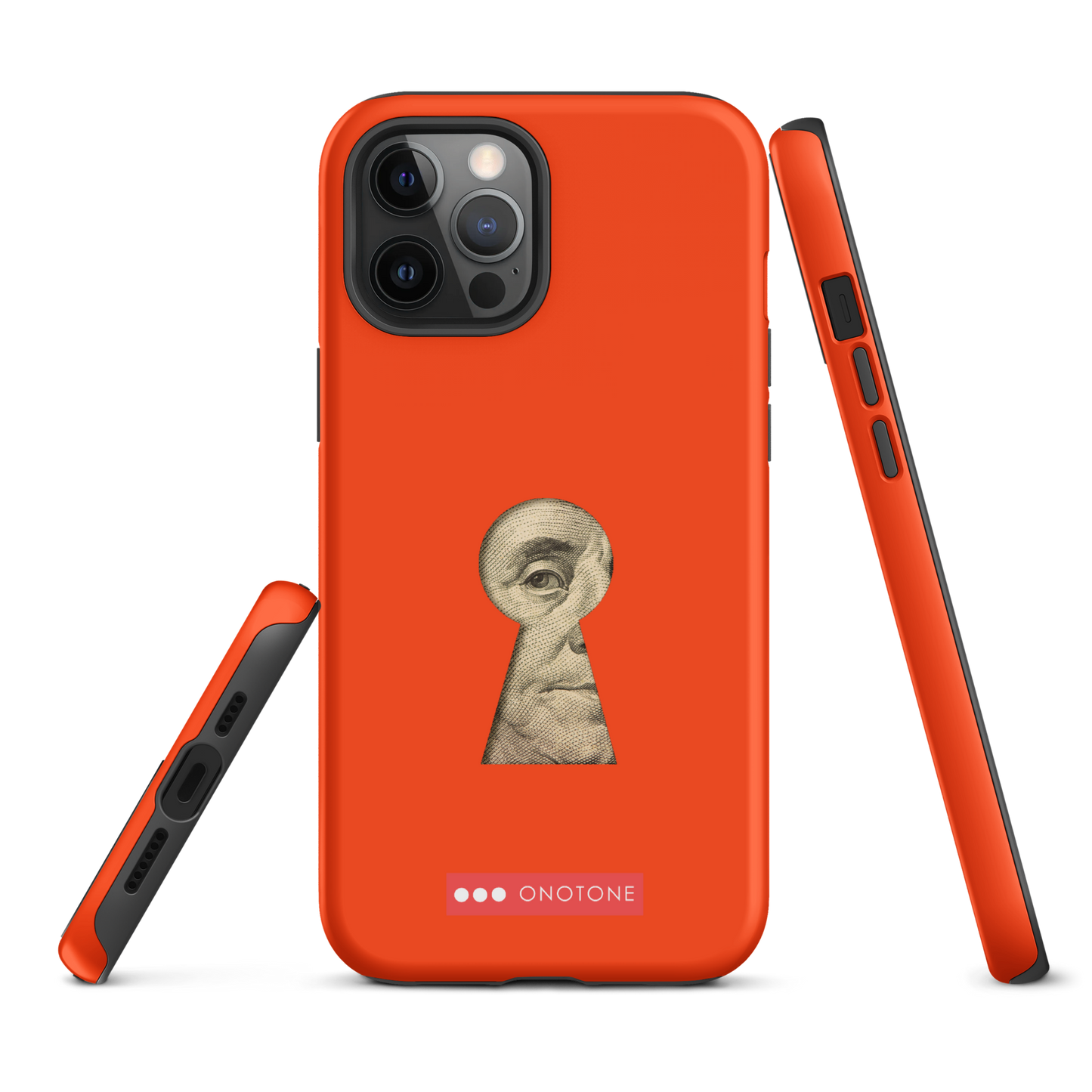 Dual Layer red modern iPhone® Case