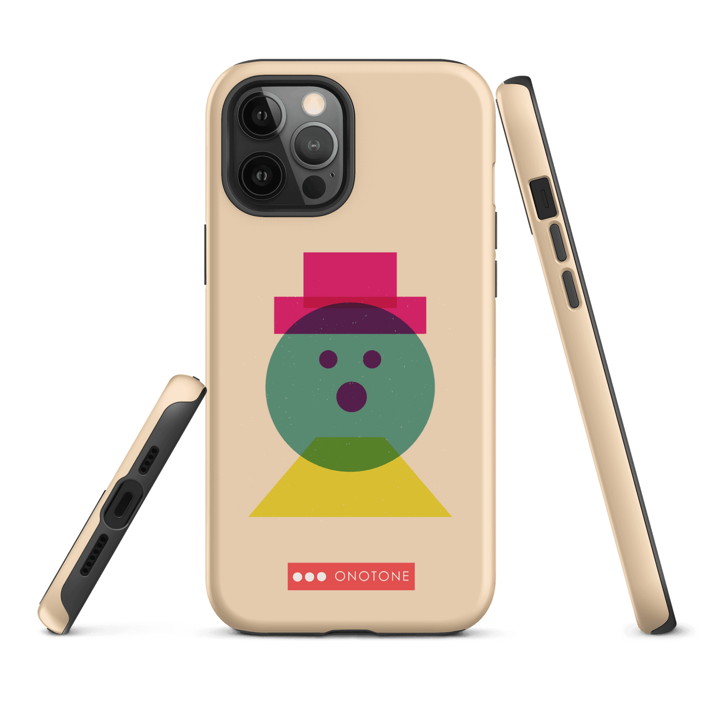 Dual Layer beige modern iPhone® Case ( MD-3129)