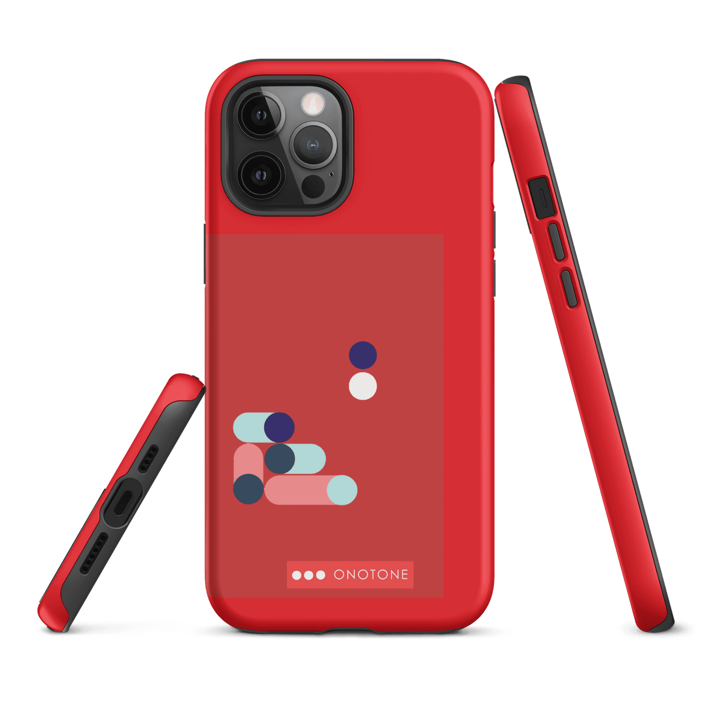 Dual Layer red modern iPhone® Case ( MD-3409)