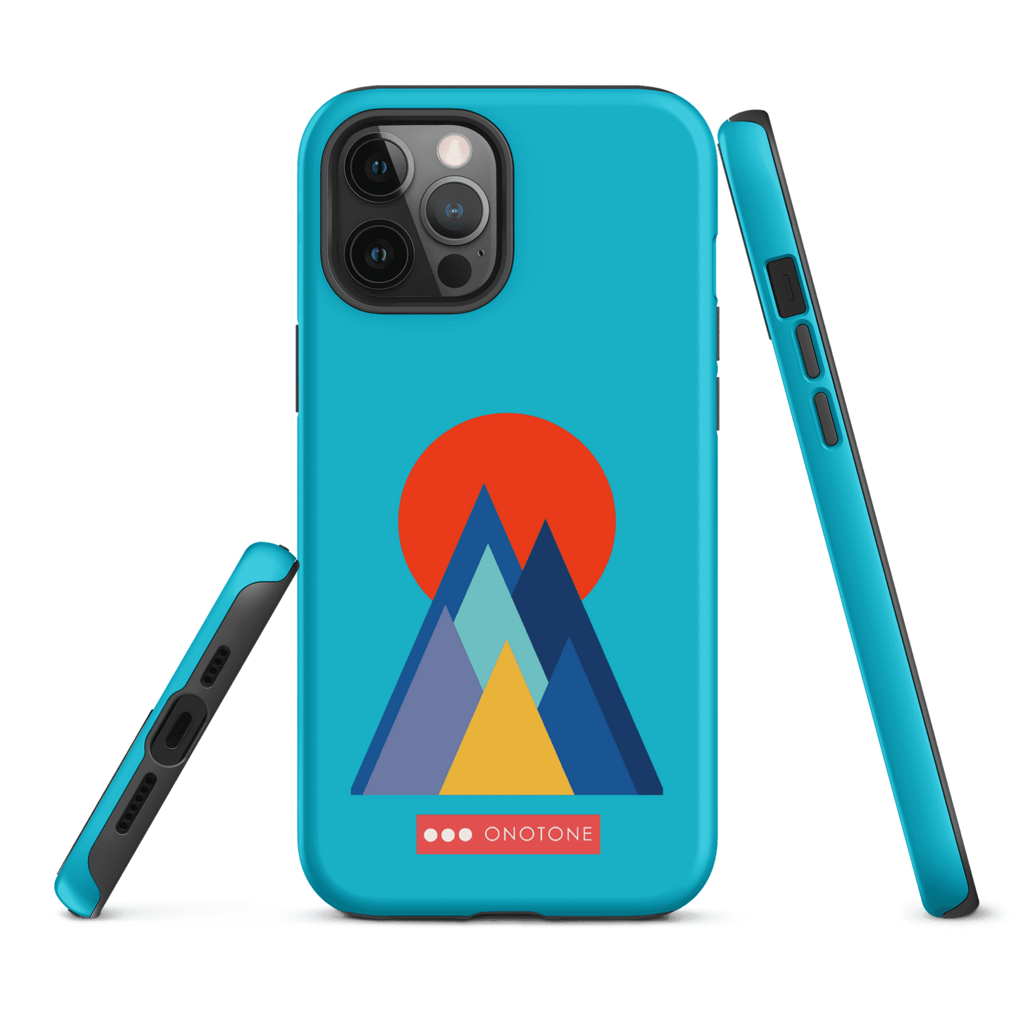 Dual Layer blue modern iPhone® Case ( MD-2737)