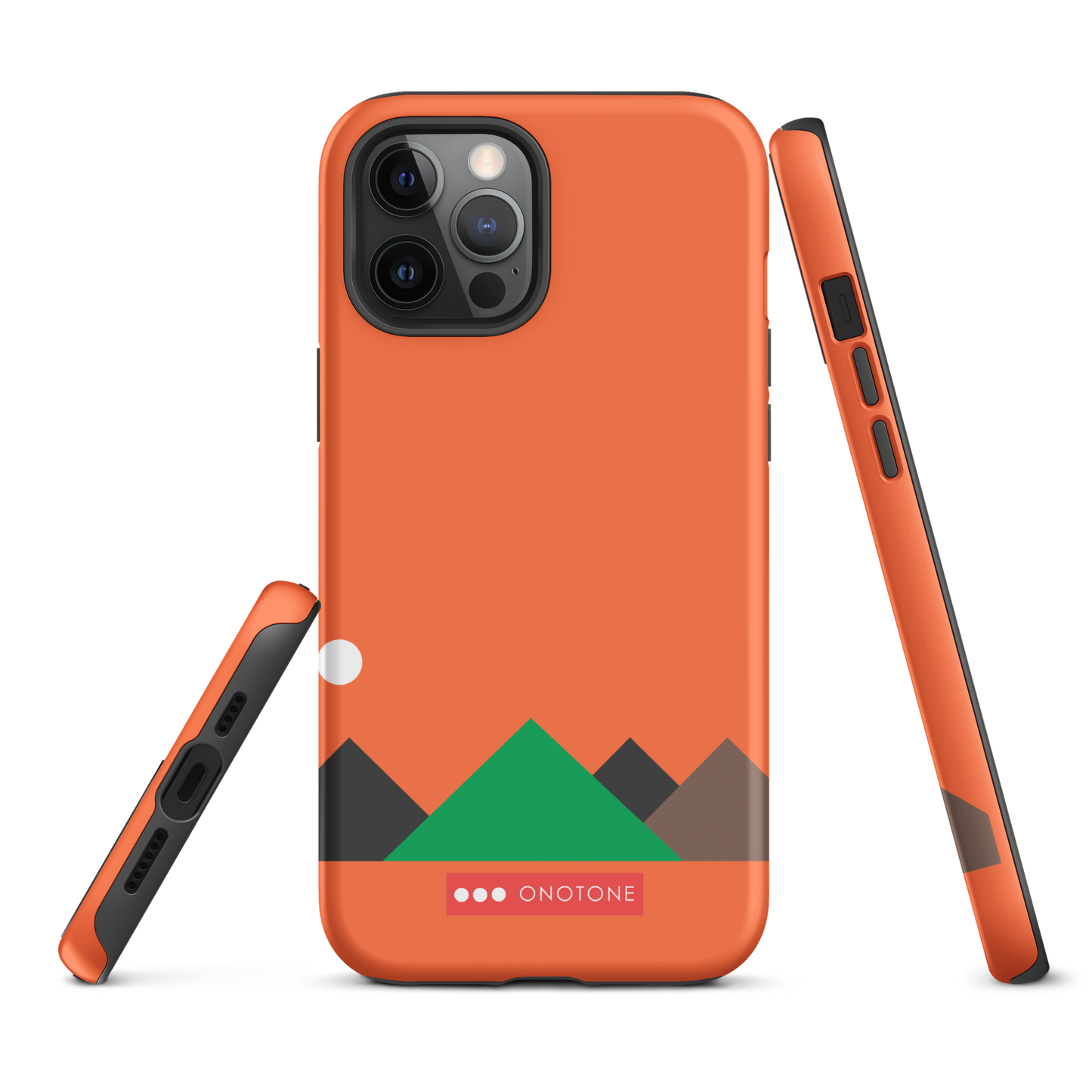 Dual Layer red modern iPhone® Case