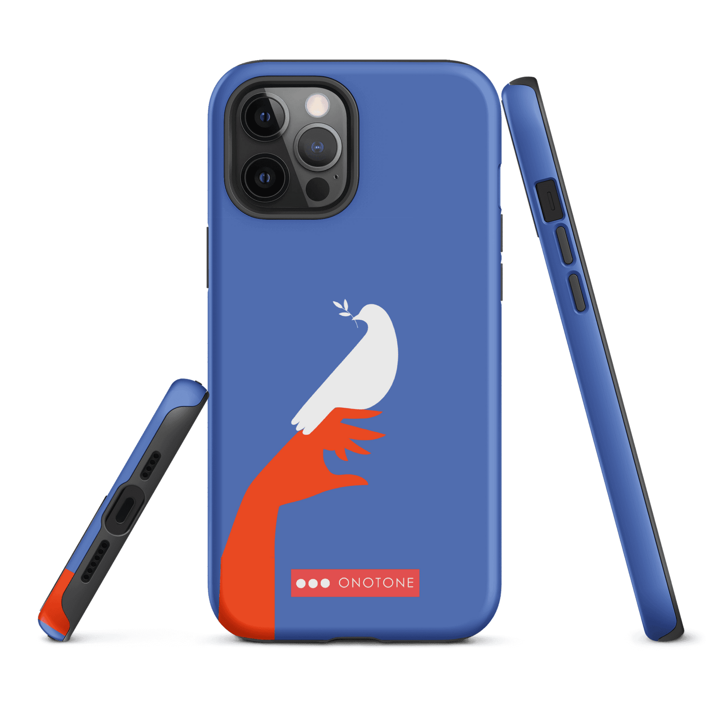 Dual Layer blue modern iPhone® Case ( MD-1673)