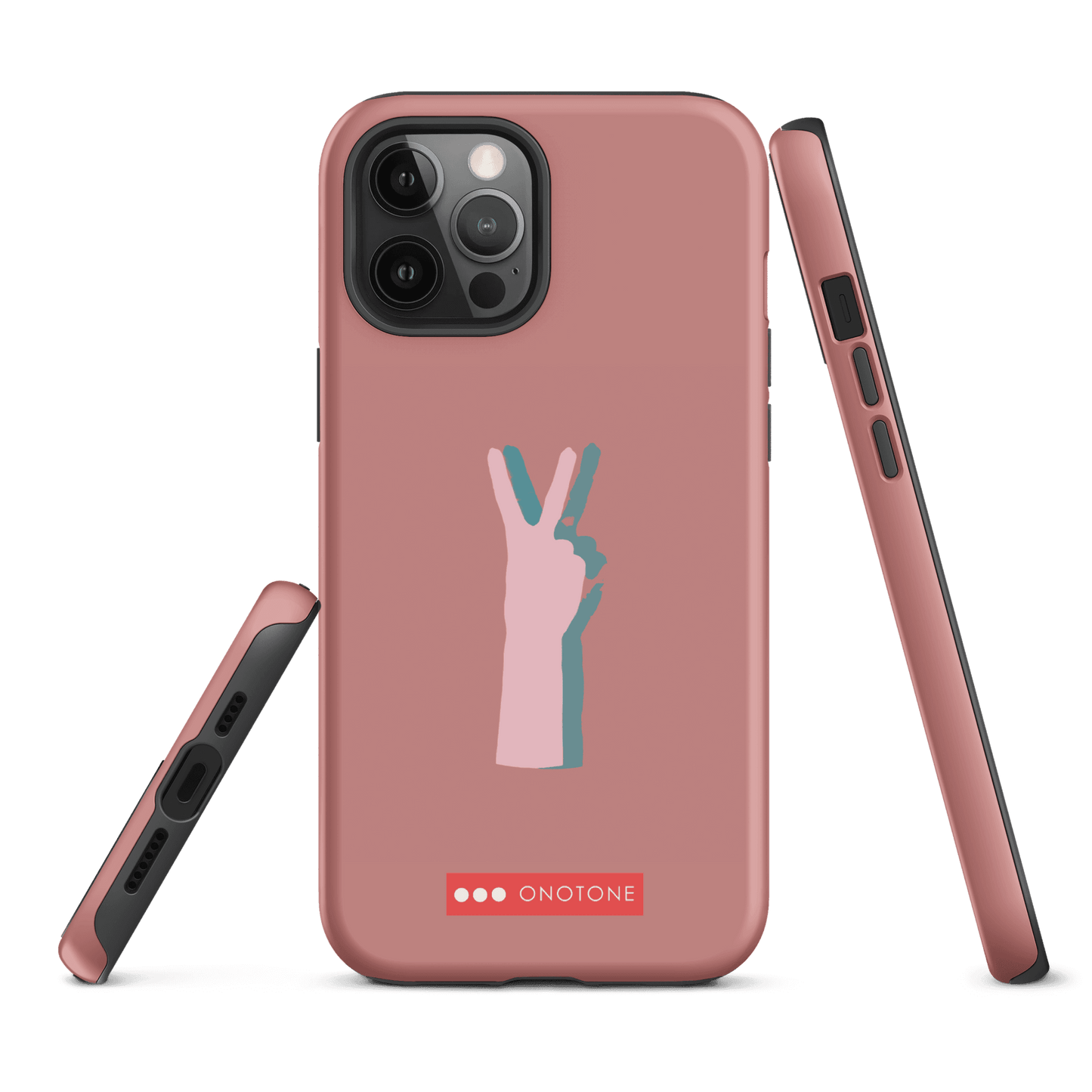 Dual Layer peace out modern iPhone® Case ( MD-1505)