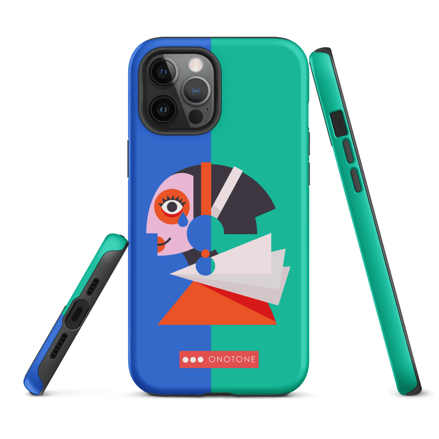 Dual Layer green modern iPhone® Case ( MD-1617)