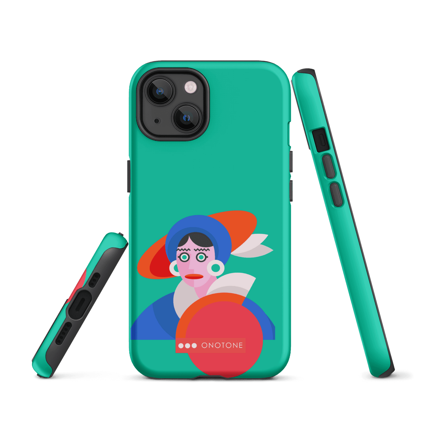 Dual Layer green modern iPhone® Case ( MD-3689)