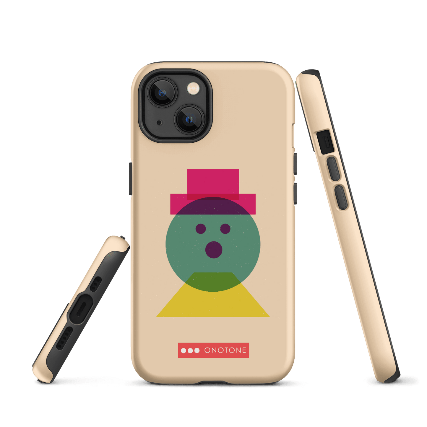 Dual Layer beige modern iPhone® Case ( MD-3129)