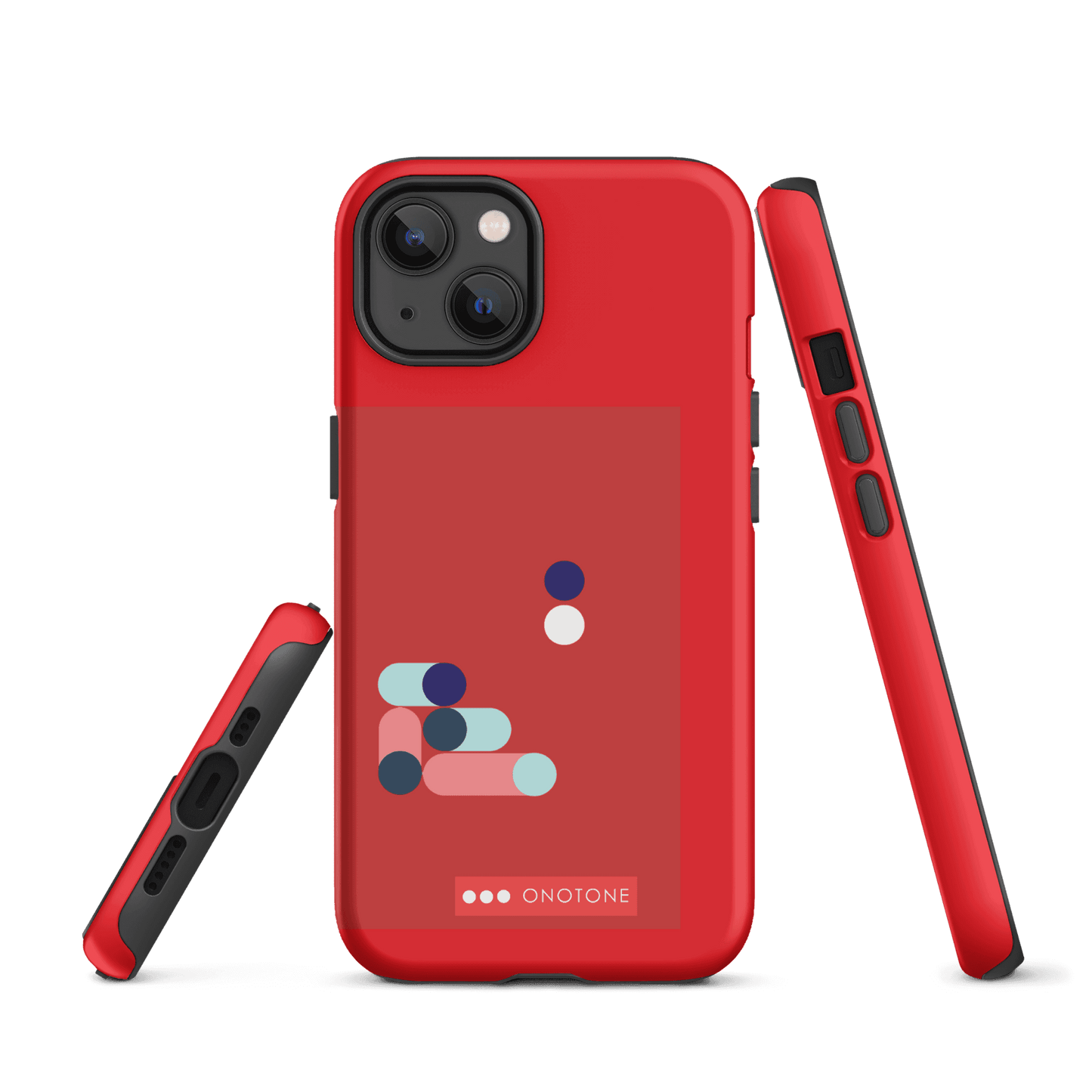 Dual Layer red modern iPhone® Case ( MD-3409)