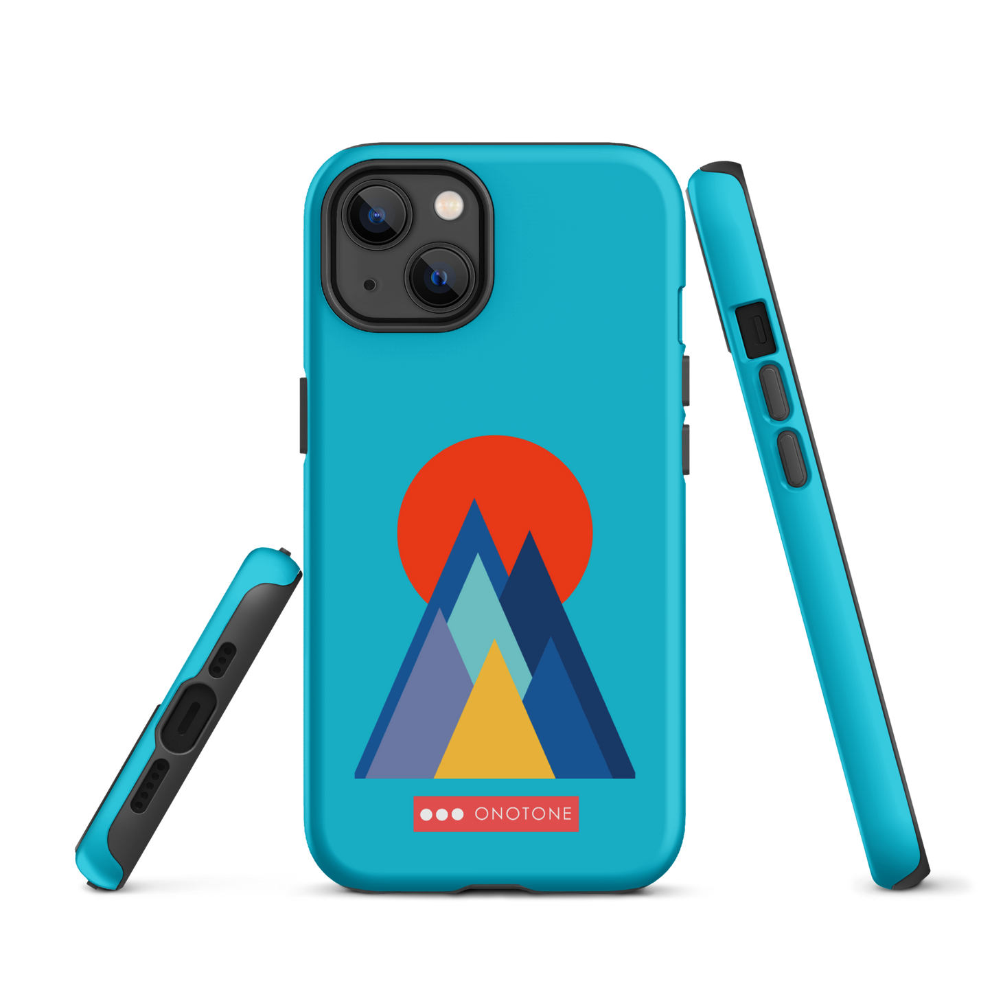 Dual Layer blue modern iPhone® Case ( MD-2737)
