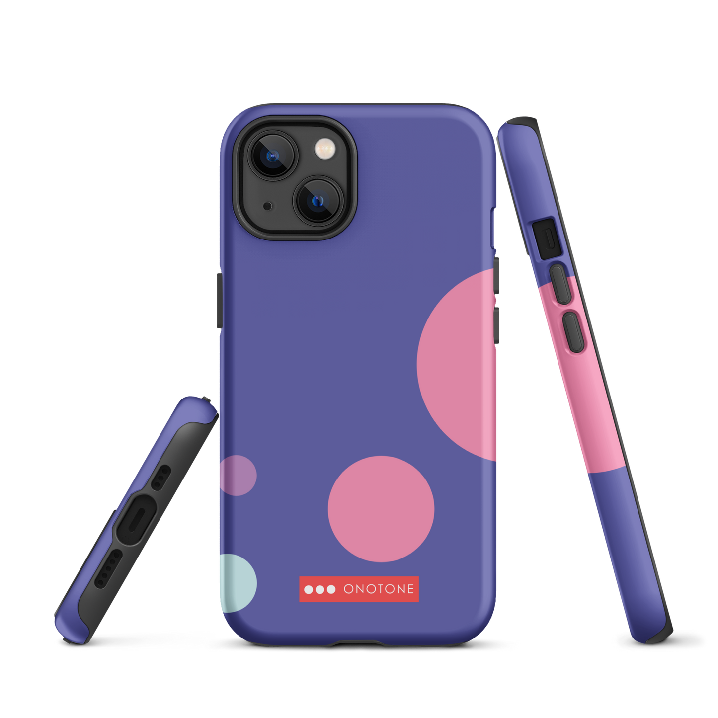 Dual Layer purple modern iPhone® Case