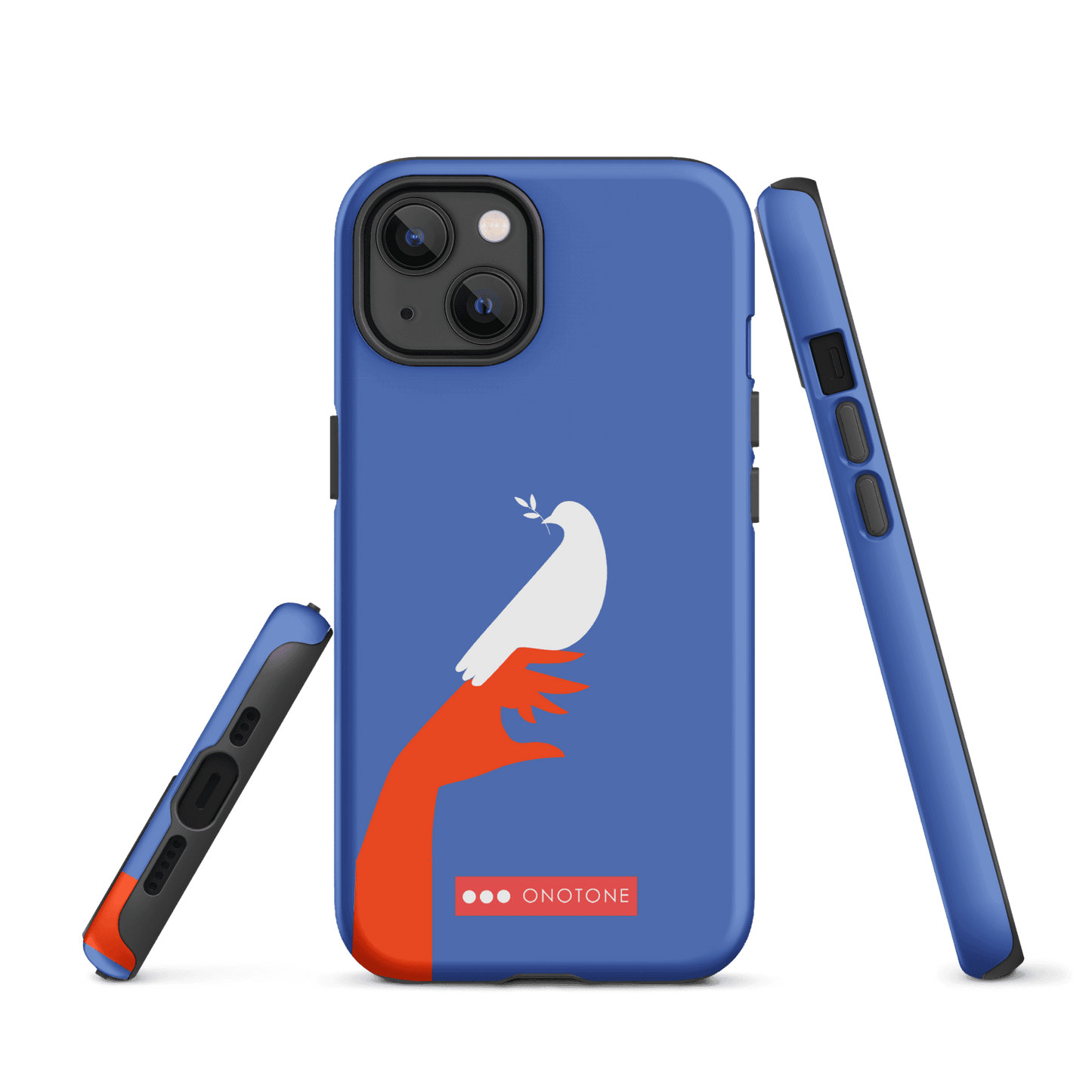 Dual Layer blue modern iPhone® Case ( MD-1673)