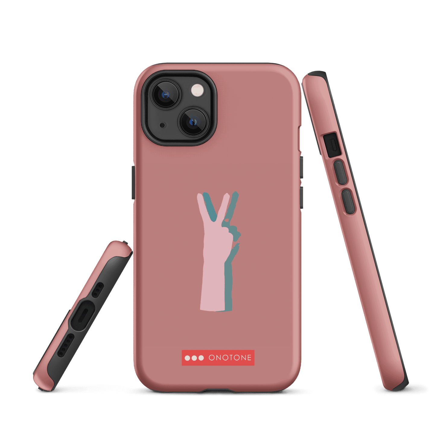 Dual Layer peace out modern iPhone® Case ( MD-1505)