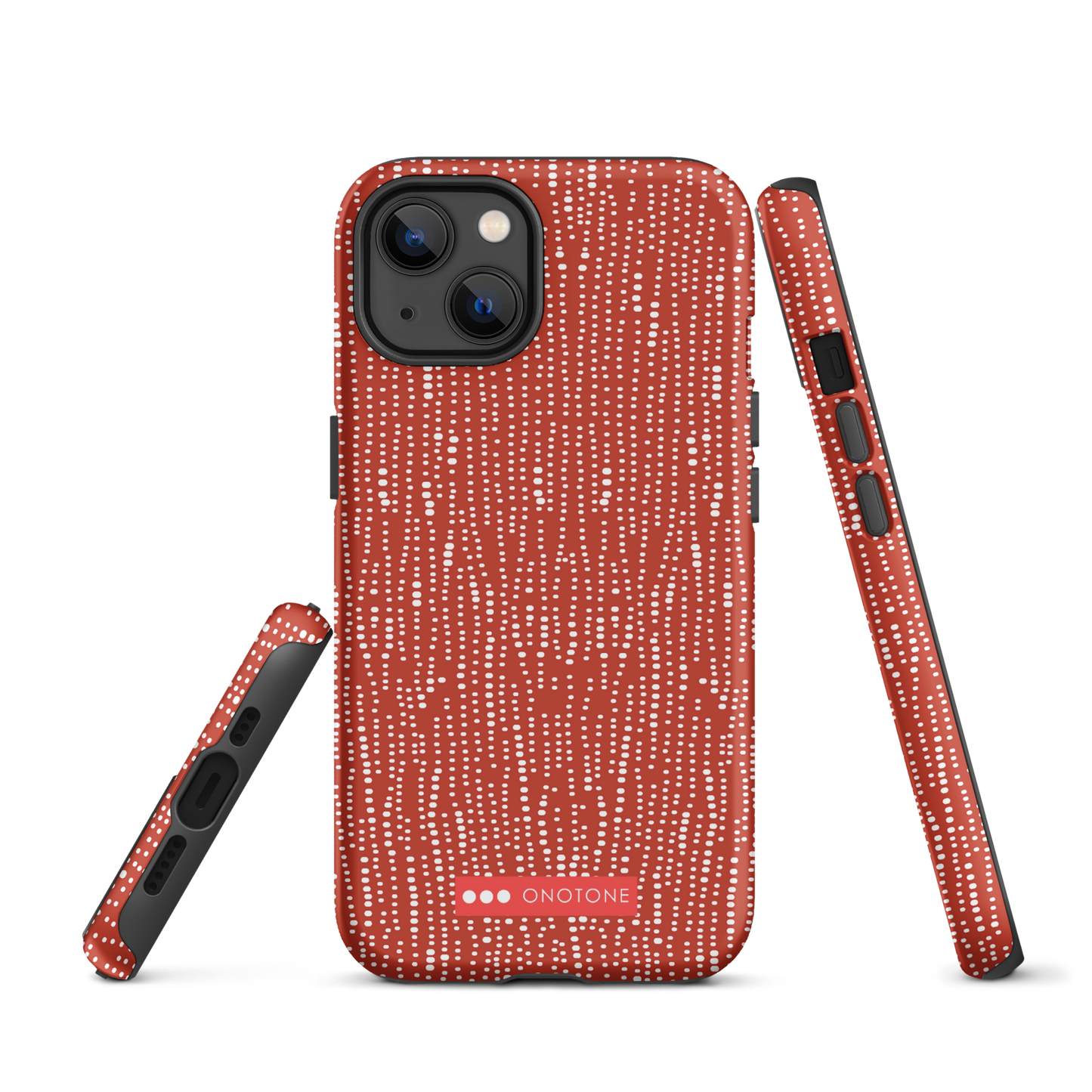 Japanese design indigo iPhone® Case with dotted patterns