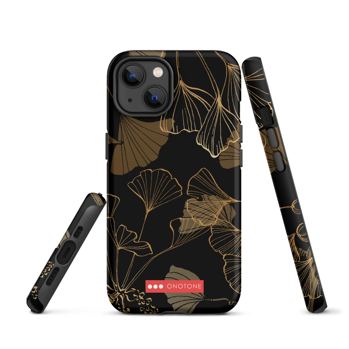 Japanese traditional design indigo iPhone® Case Ginkgo leaves