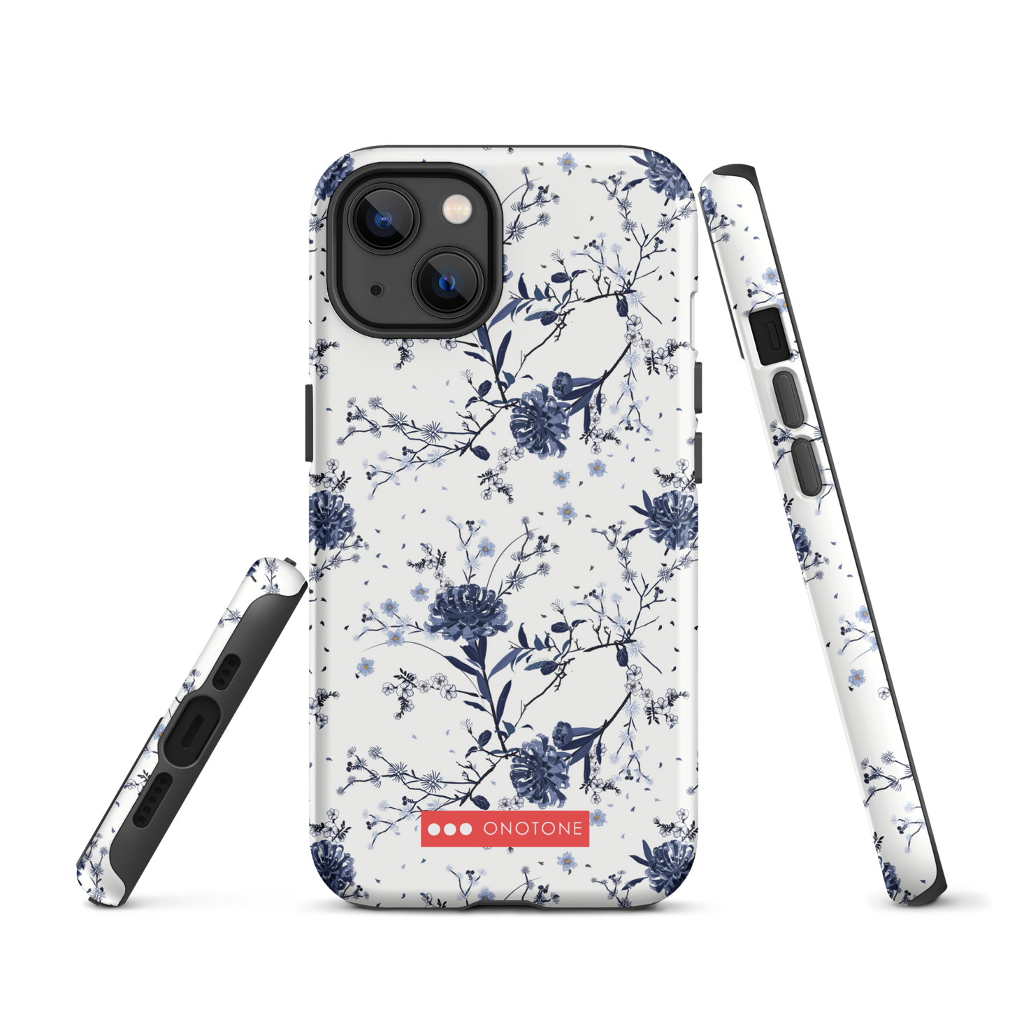 Japanese design indigo iPhone® Case with patterns