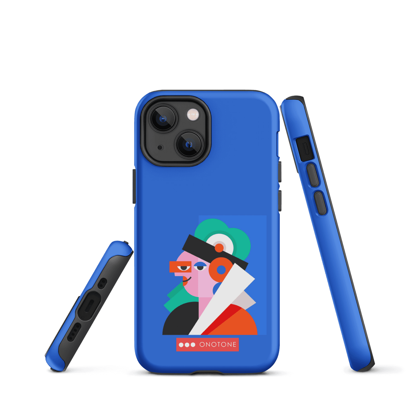 Dual Layer blue modern iPhone® Case ( MD-4071)