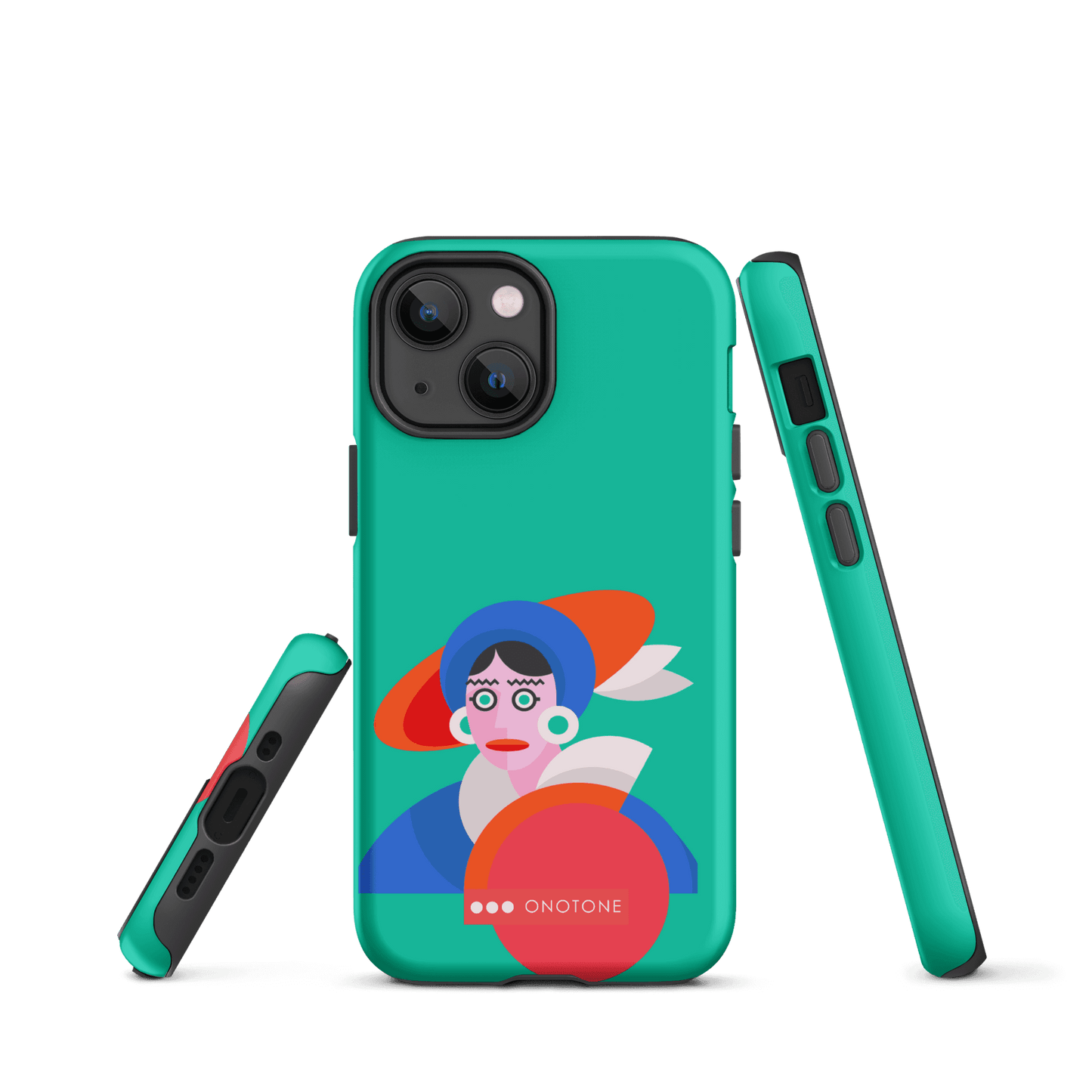 Dual Layer green modern iPhone® Case ( MD-3689)