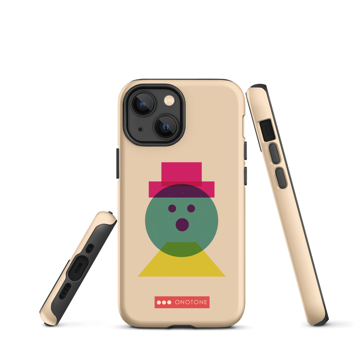 Dual Layer beige modern iPhone® Case ( MD-3129)