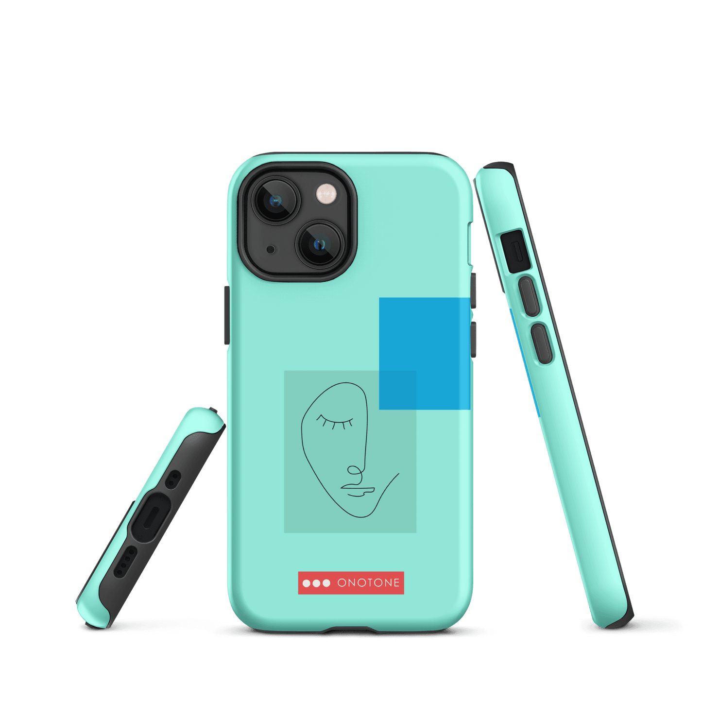 Dual Layer blue modern iPhone® Case ( MD-3745)