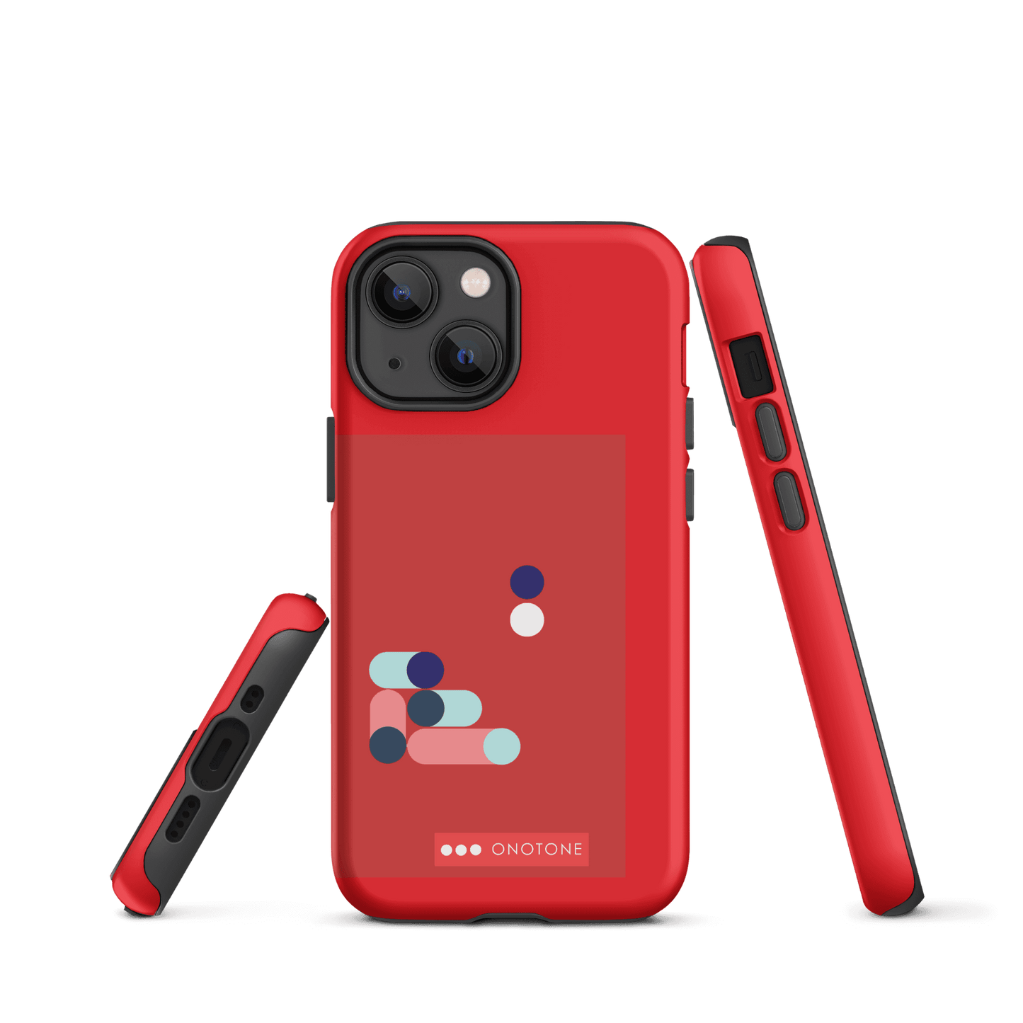 Dual Layer red modern iPhone® Case ( MD-3409)
