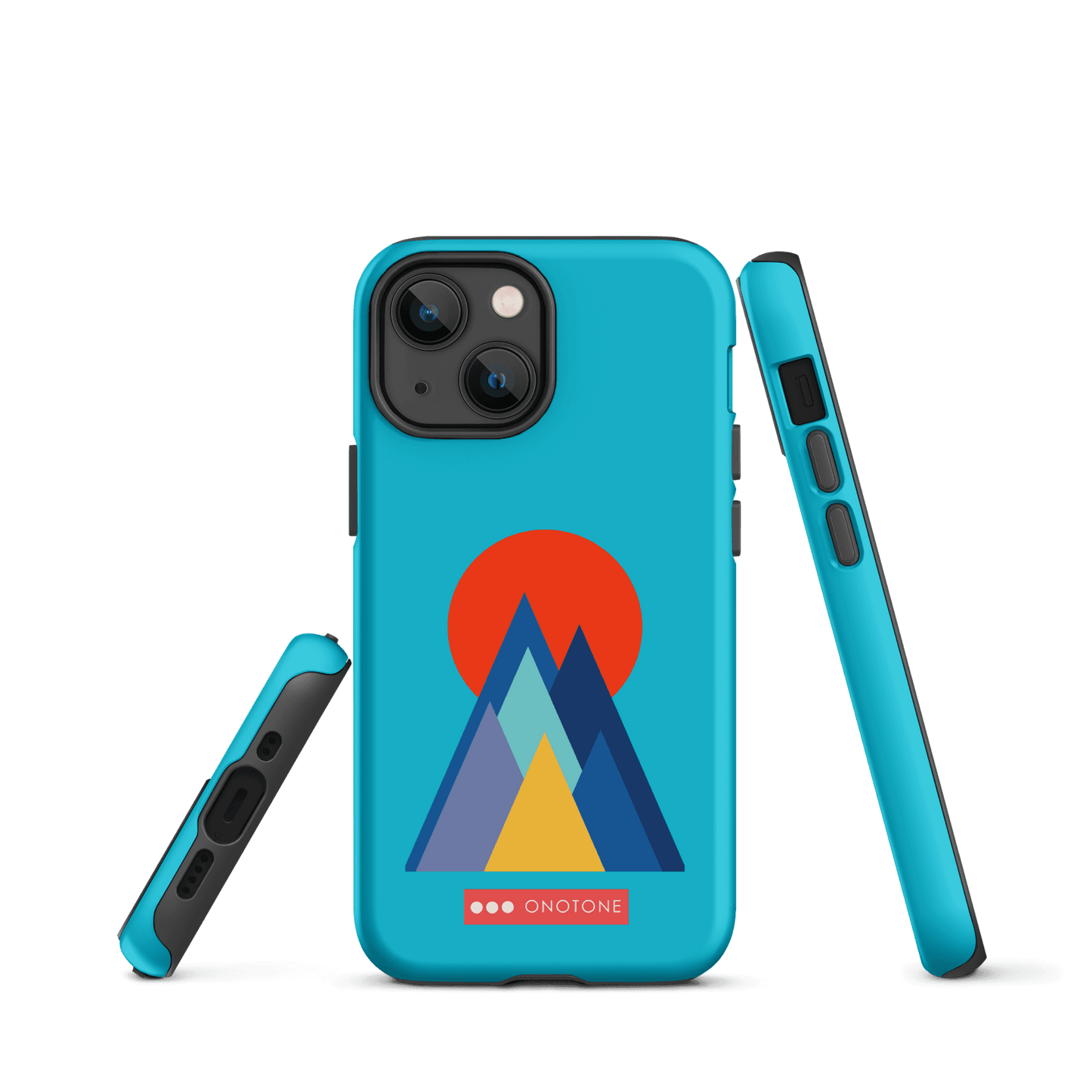 Dual Layer blue modern iPhone® Case ( MD-2737)