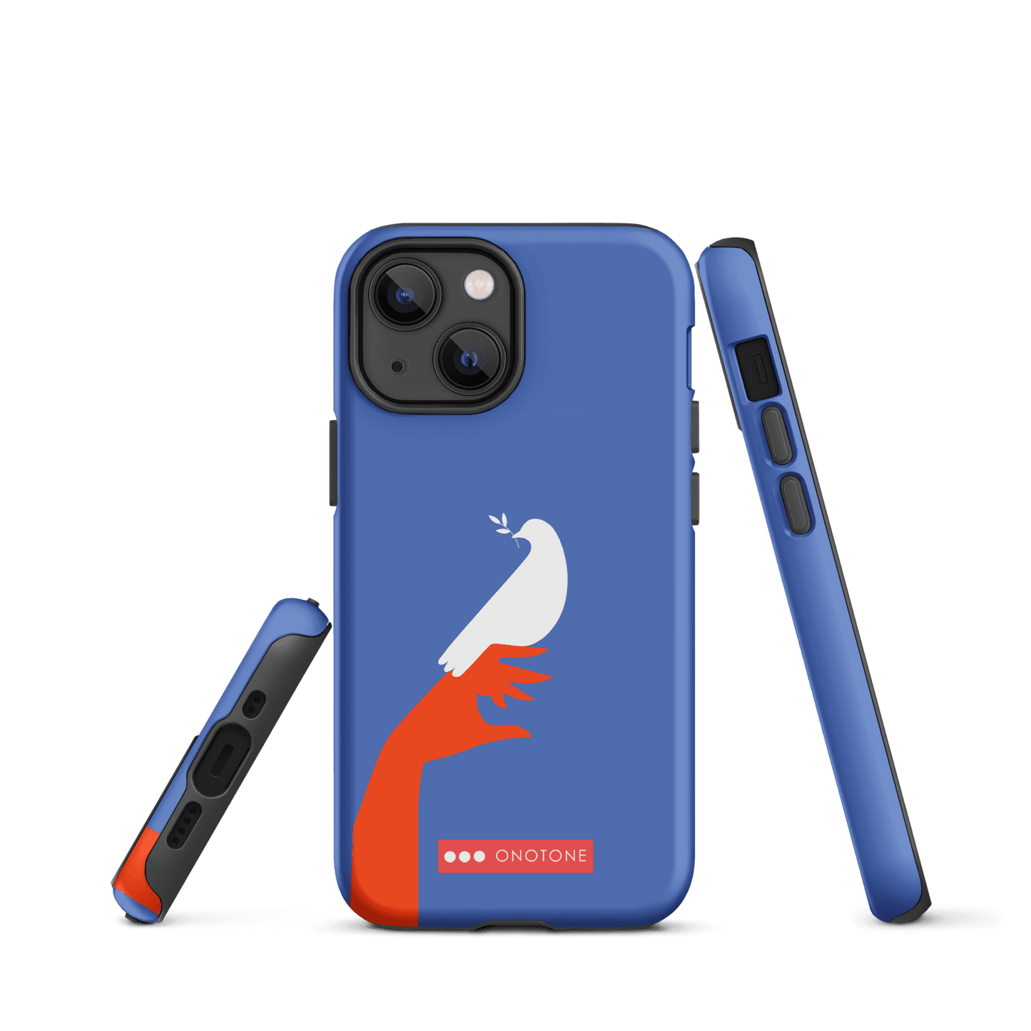 Dual Layer blue modern iPhone® Case ( MD-1673)