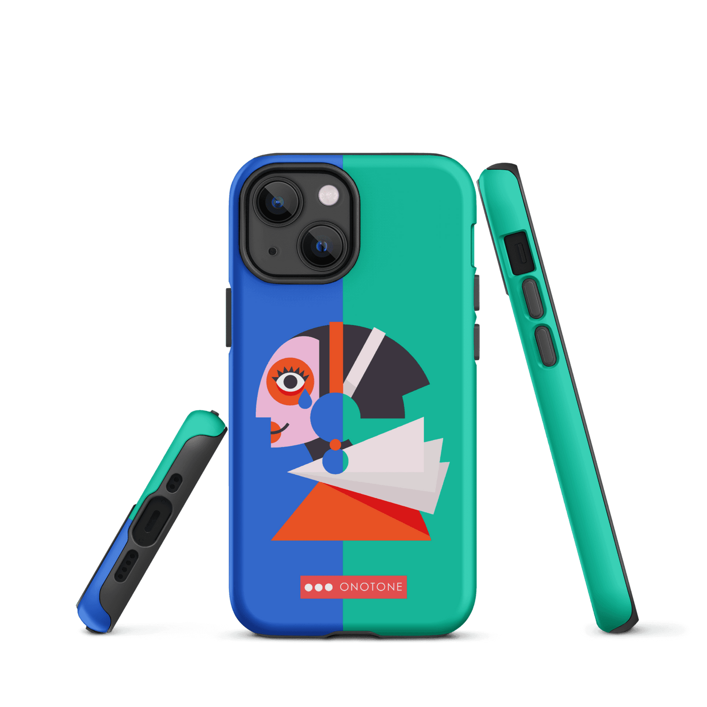 Dual Layer green modern iPhone® Case ( MD-1617)