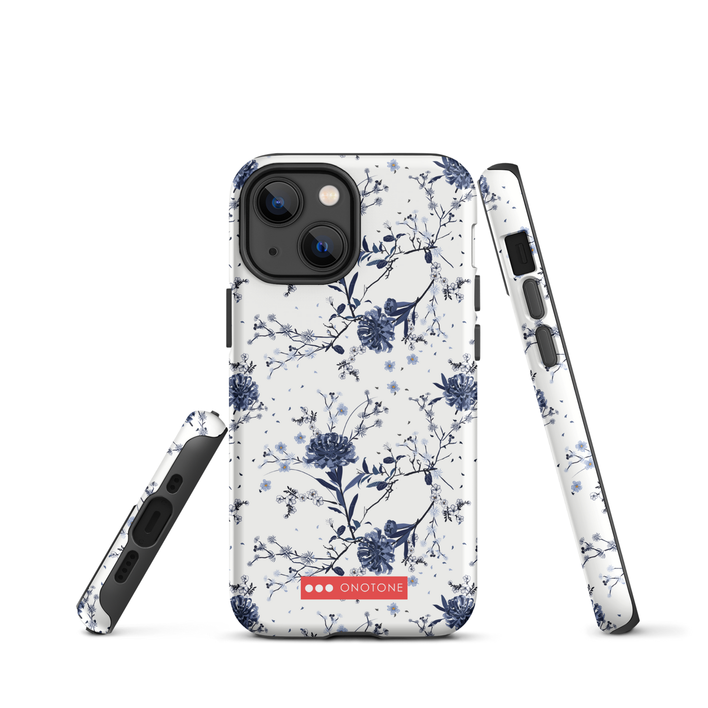 Japanese design indigo iPhone® Case with patterns