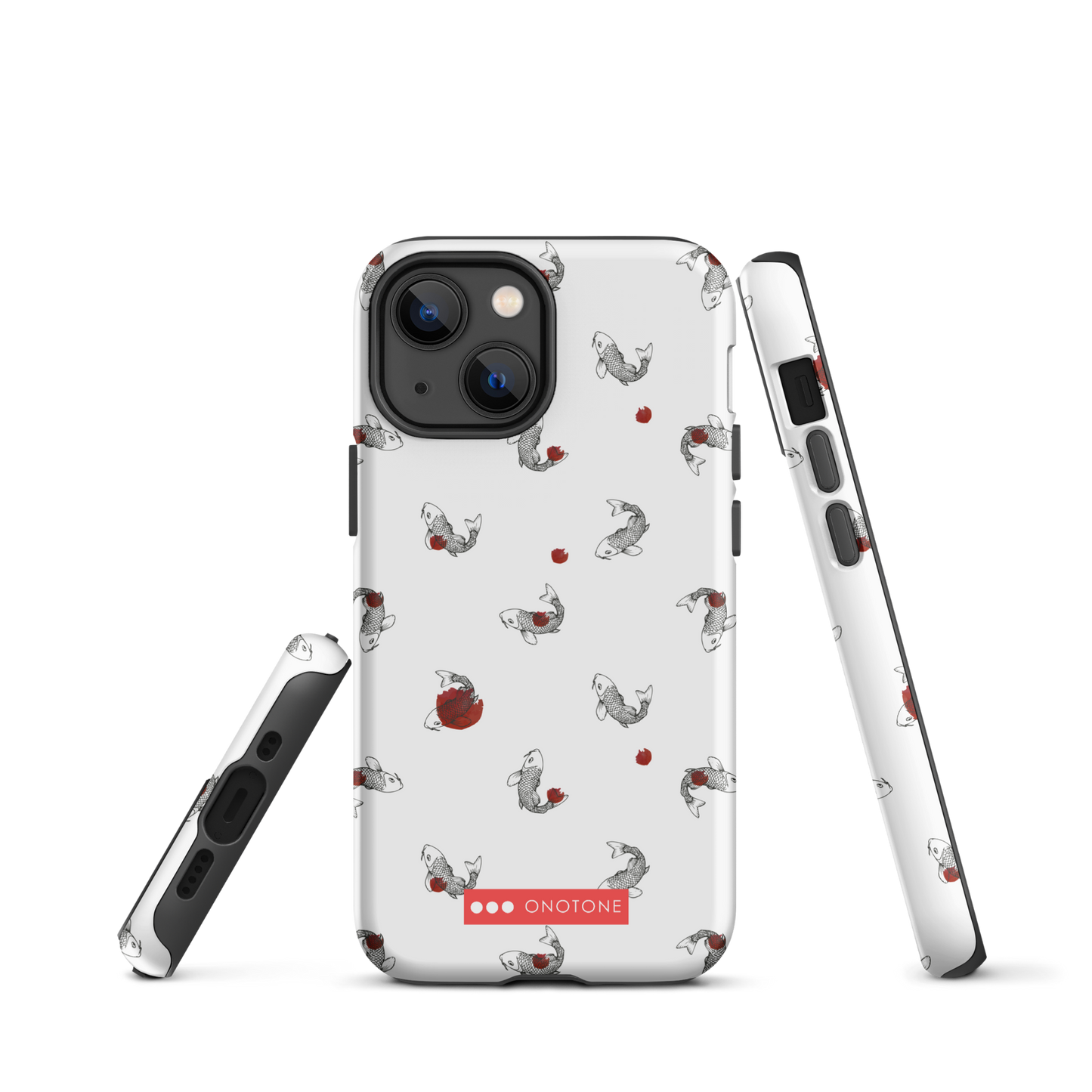 Japanese design indigo iPhone® Case with Koi patterns