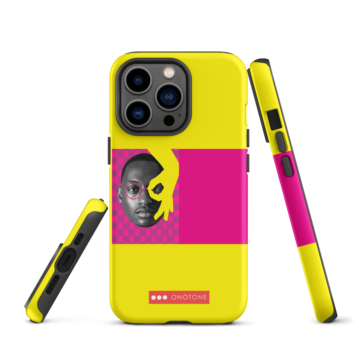 Dual Layer yellow modern iPhone® Case