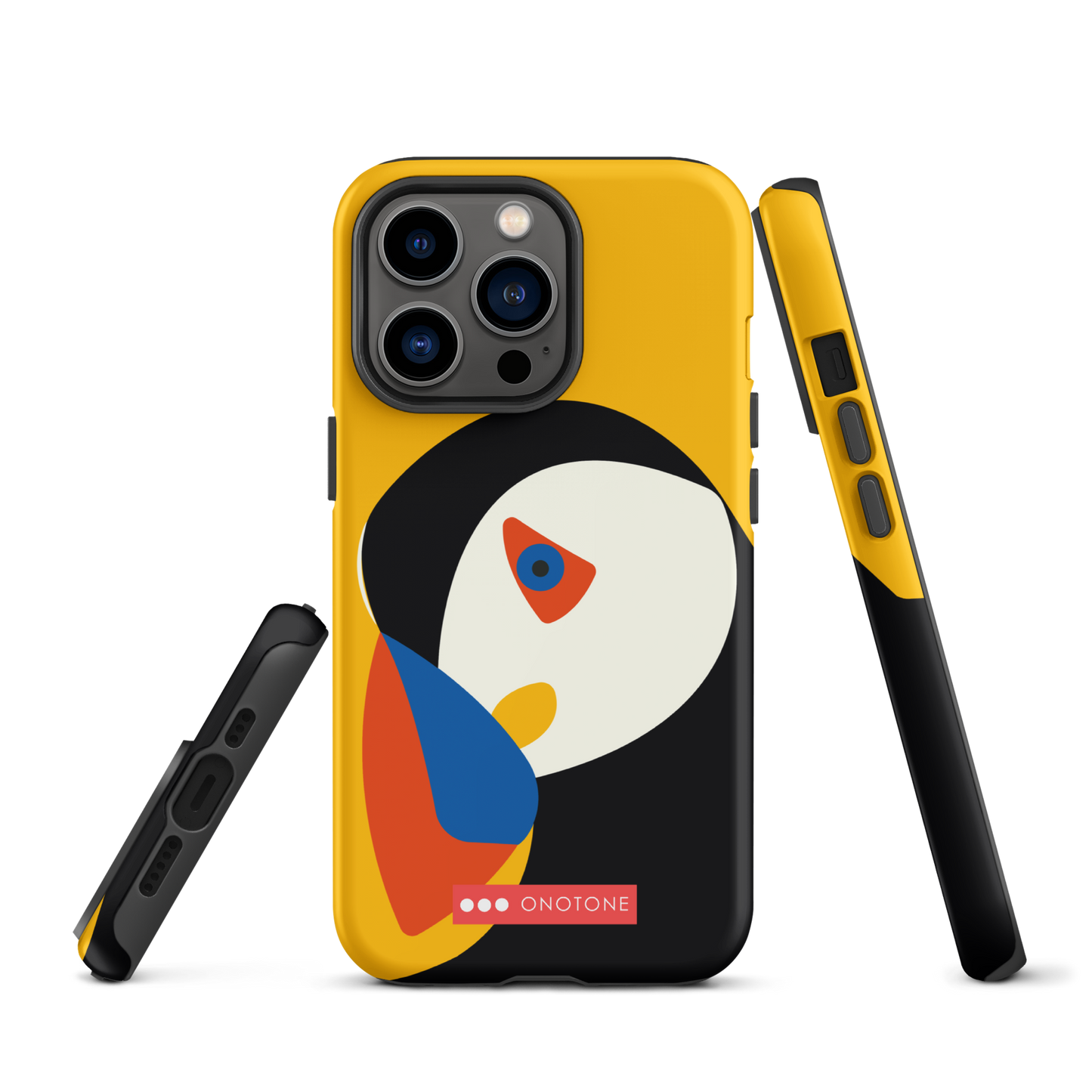 Dual Layer yellow modern iPhone® Case