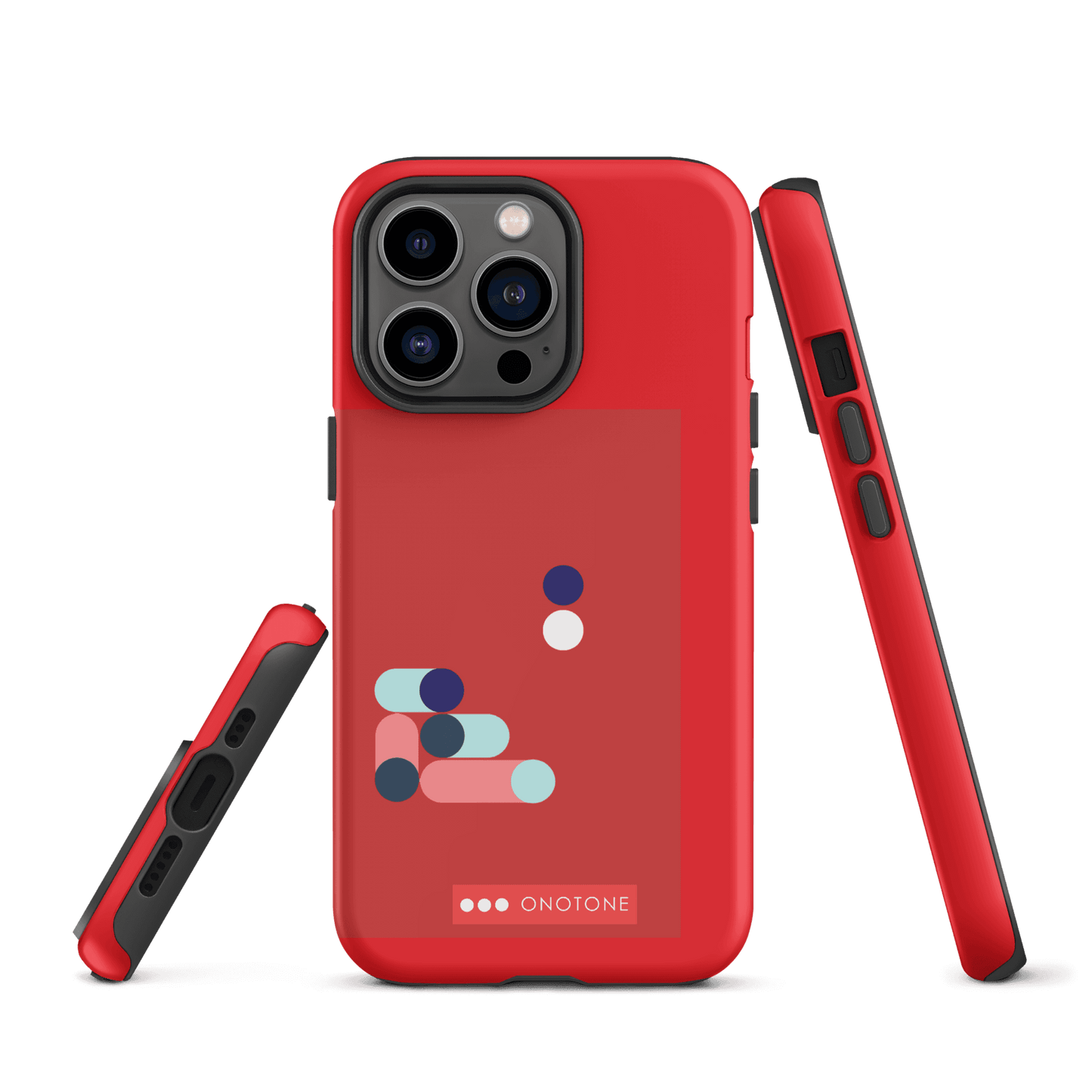 Dual Layer red modern iPhone® Case ( MD-3409)