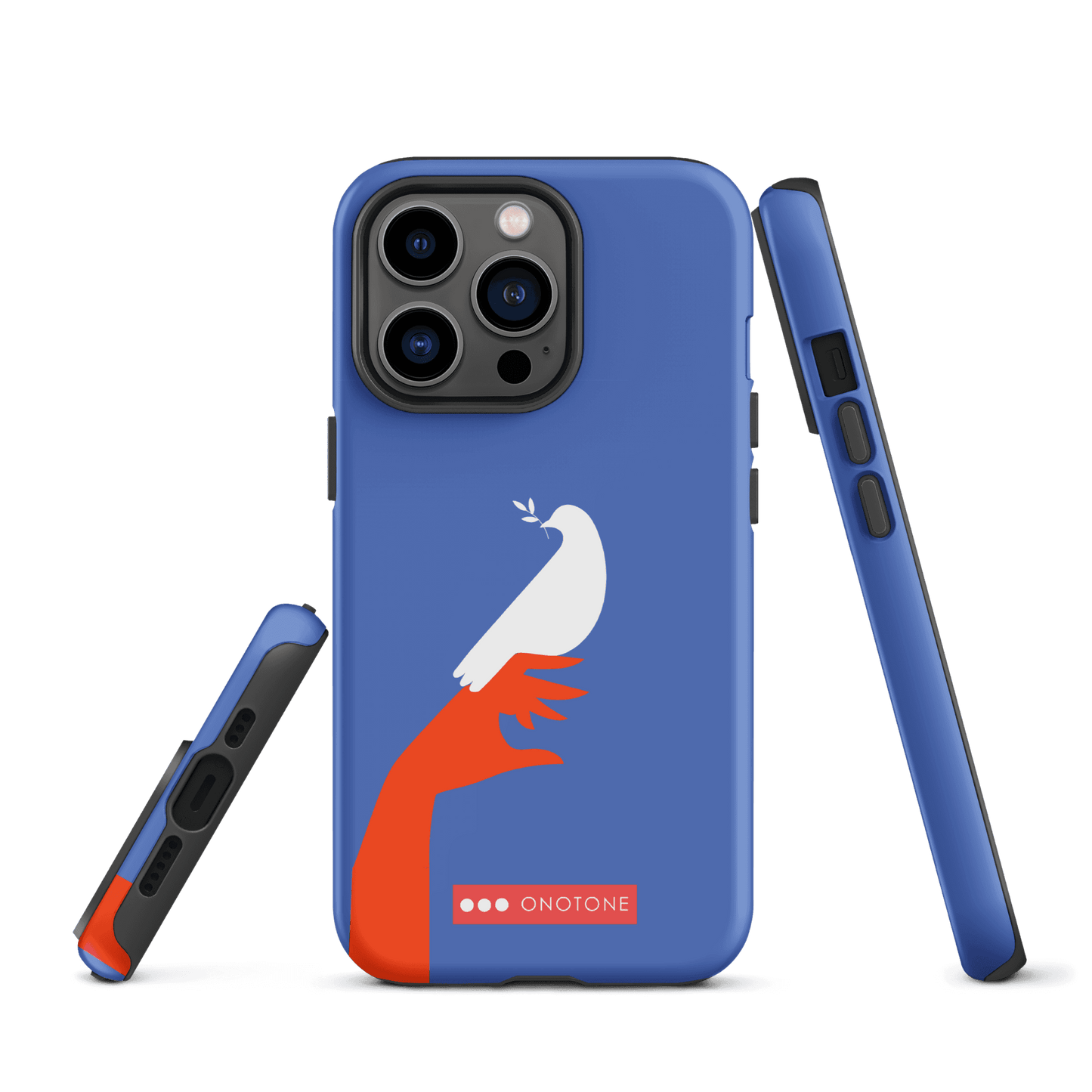 Dual Layer blue modern iPhone® Case ( MD-1673)