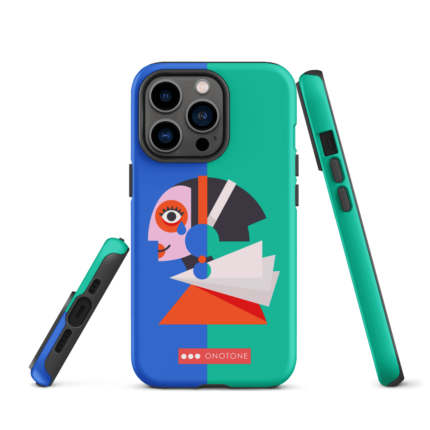 Dual Layer green modern iPhone® Case ( MD-1617)