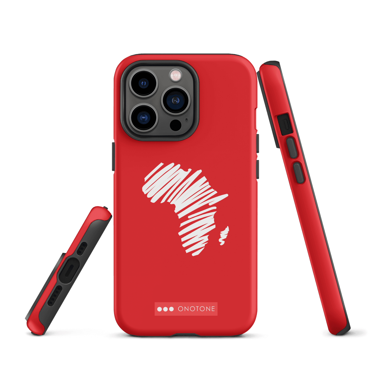 Dual Layer Africa modern red iPhone® Case ( MD-1393)