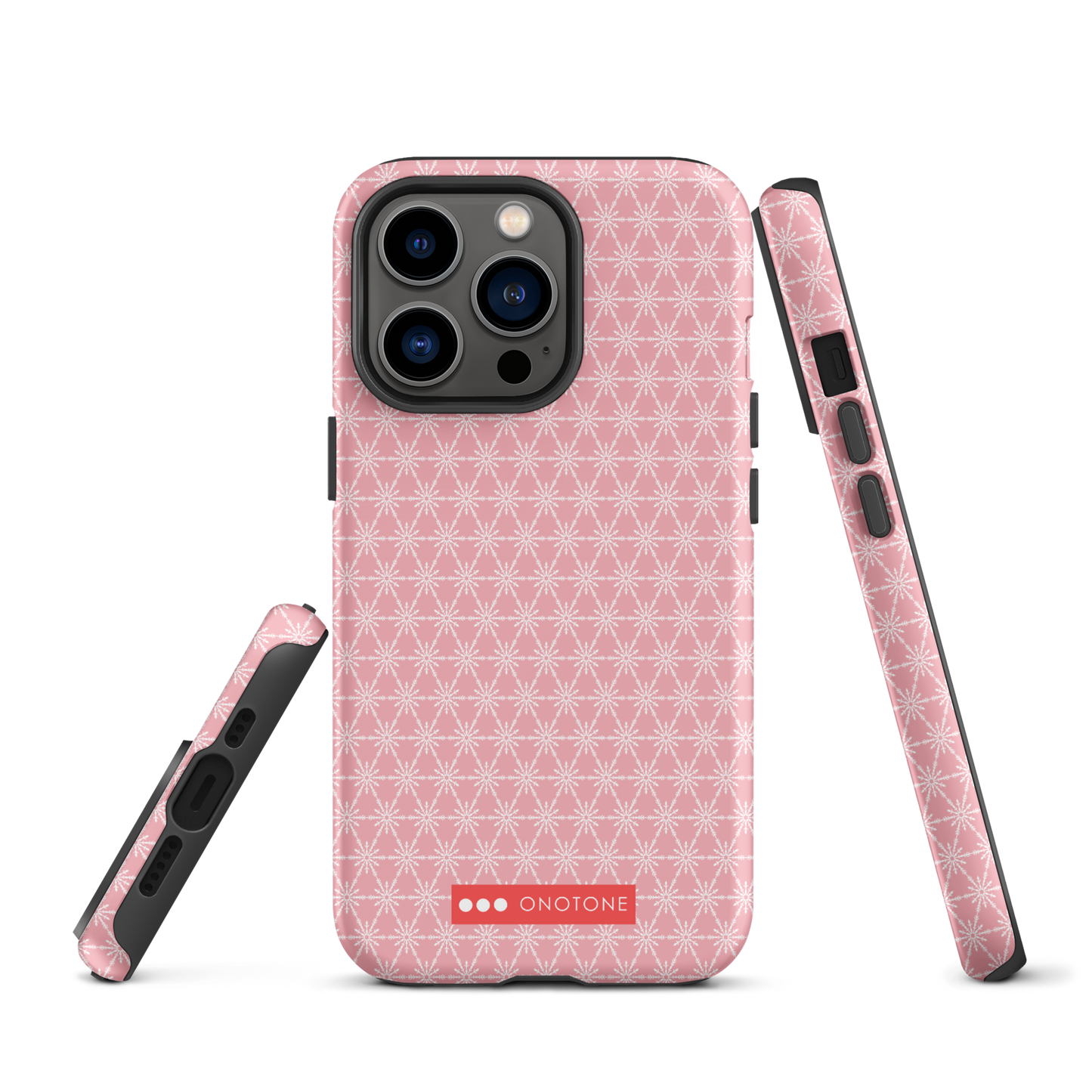 Japanese design indigo iPhone® Case with geometric patterns