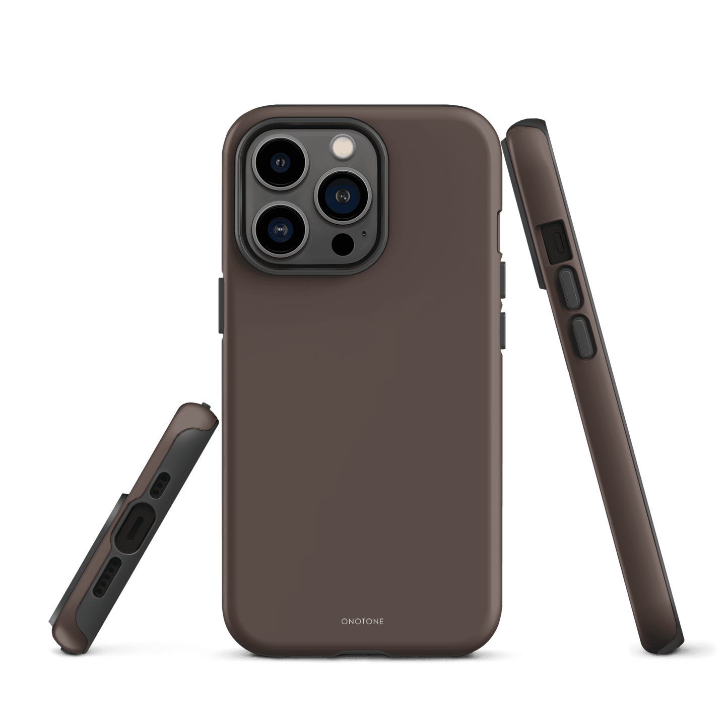TAUPE MINIMALIST IPHONE® CASE - PANTONE® CHOCOLATE MARTINI
