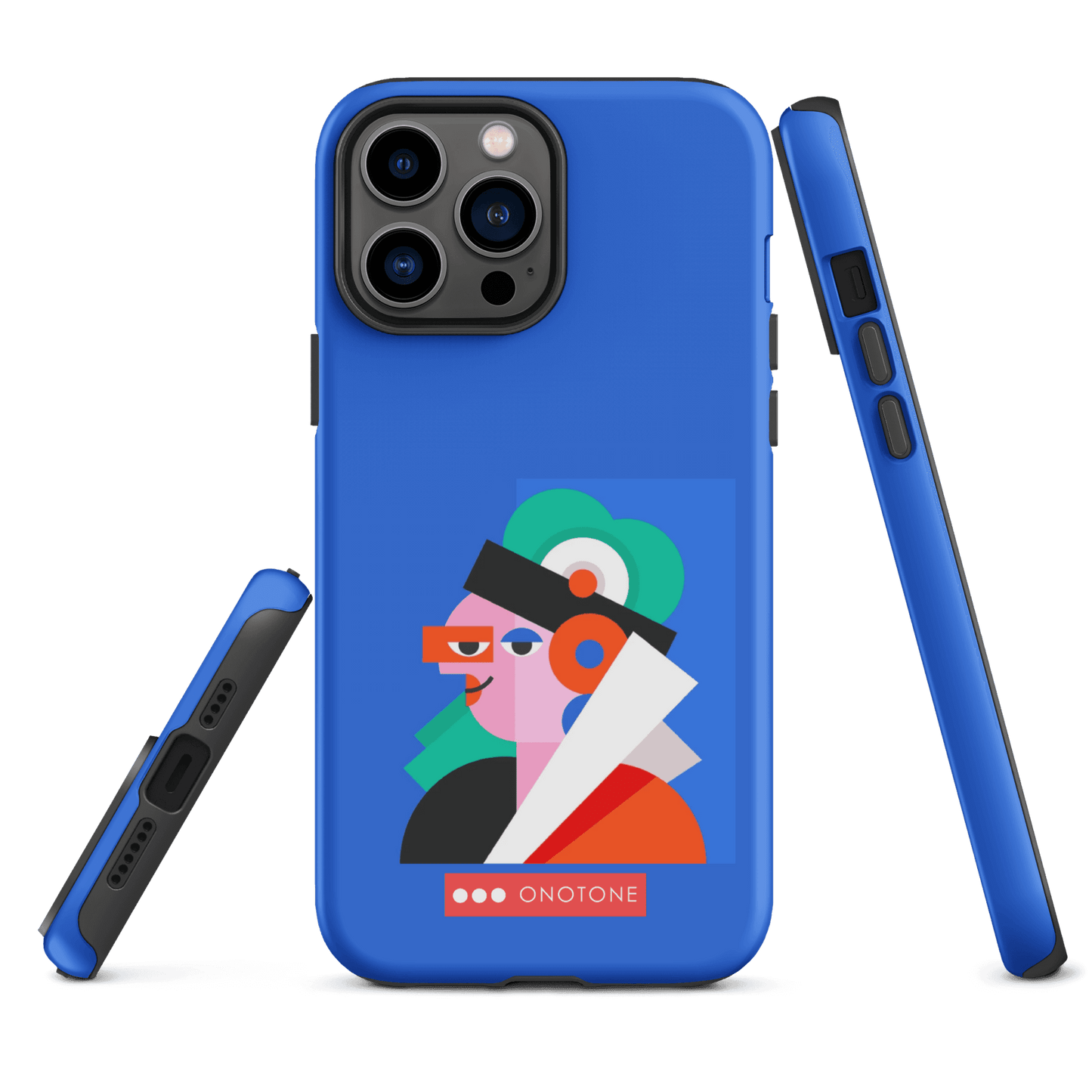 Dual Layer blue modern iPhone® Case ( MD-4071)