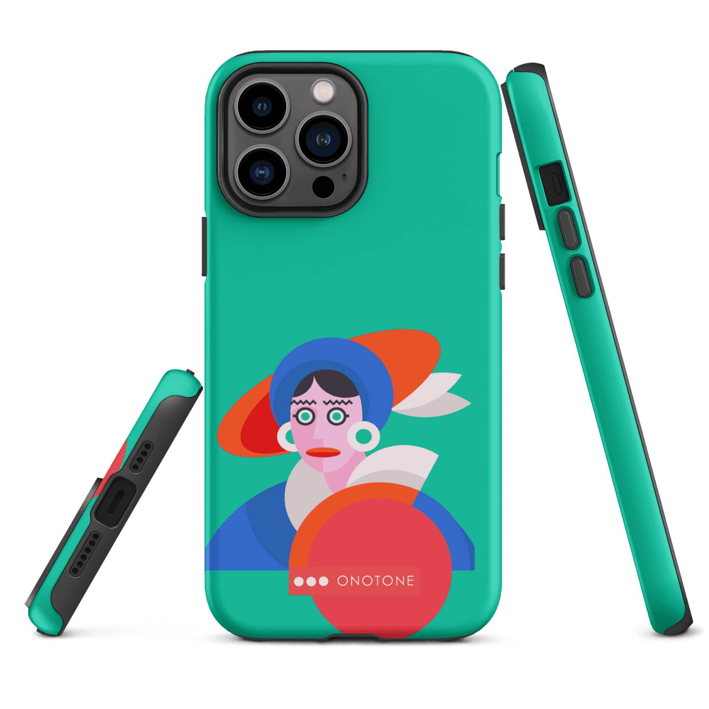 Dual Layer green modern iPhone® Case ( MD-3689)