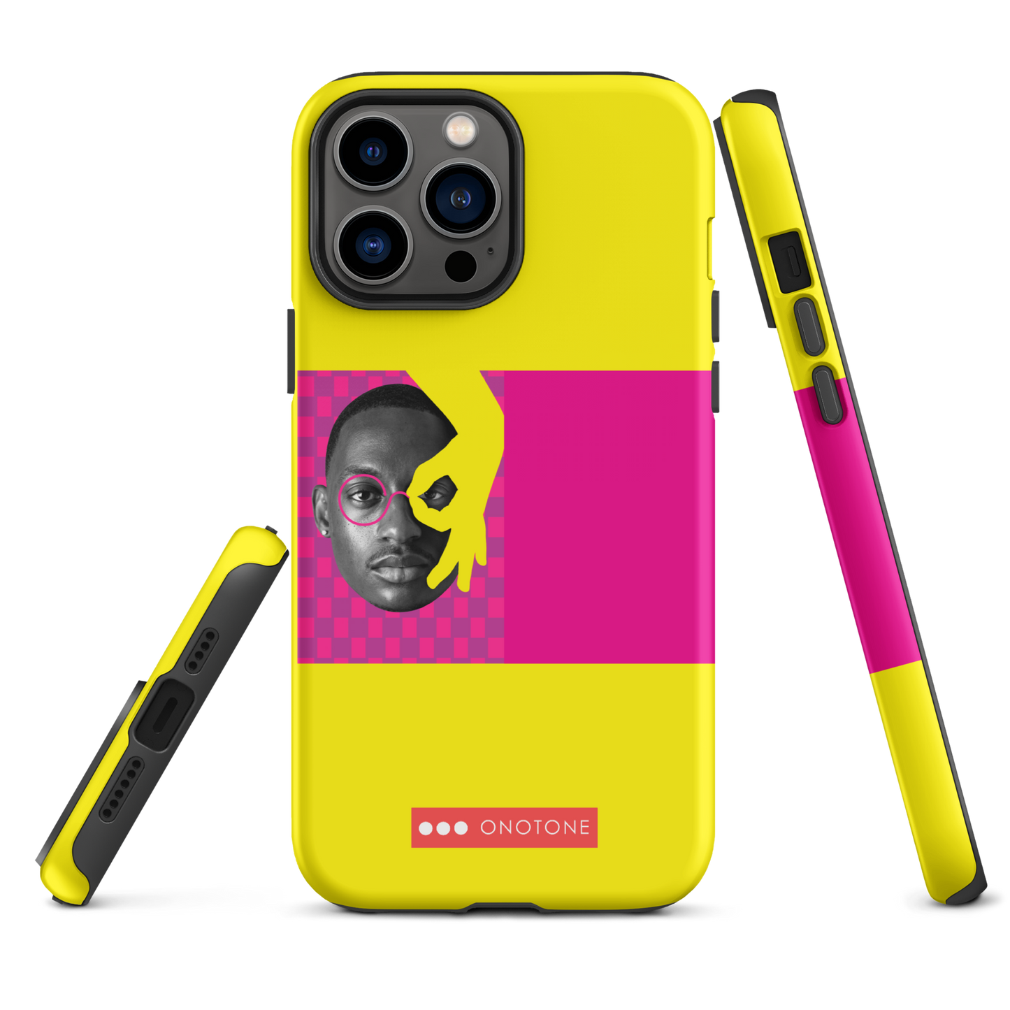 Dual Layer yellow modern iPhone® Case