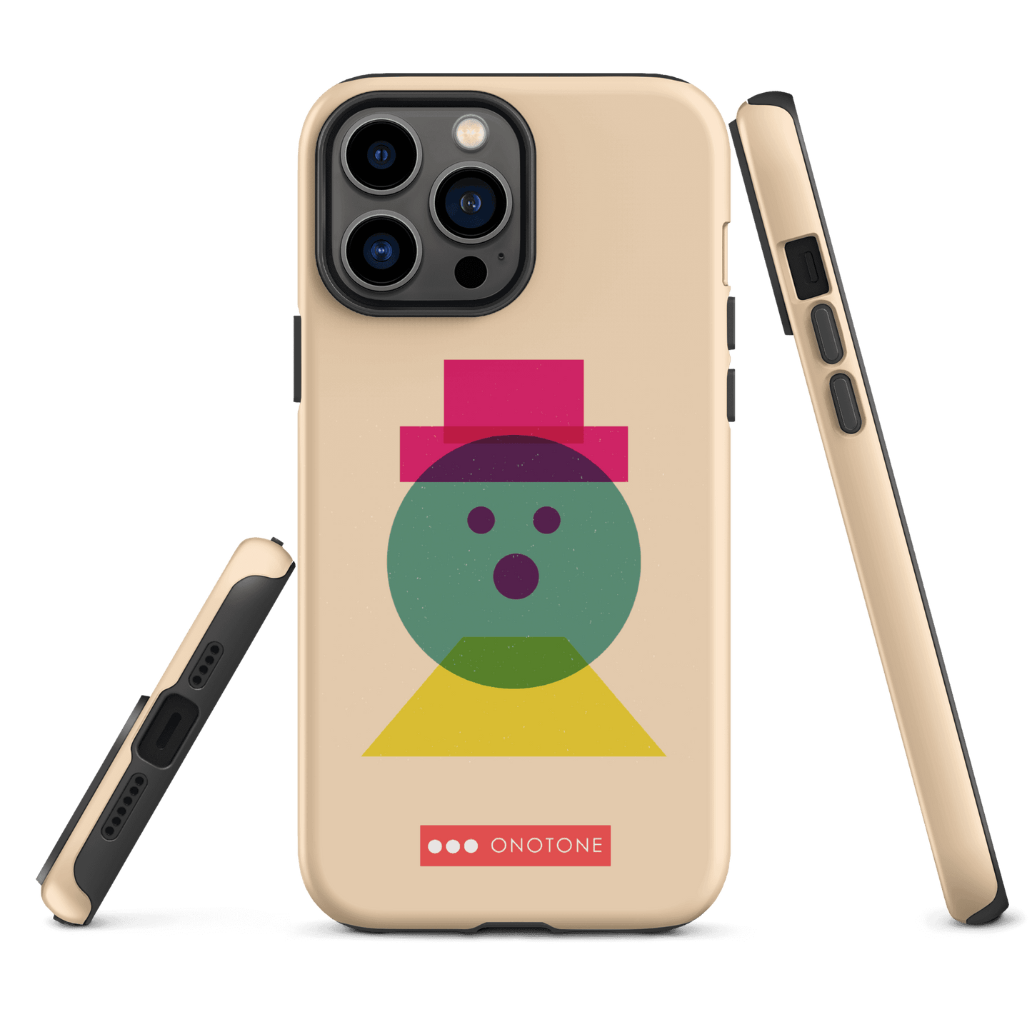 Dual Layer beige modern iPhone® Case ( MD-3129)
