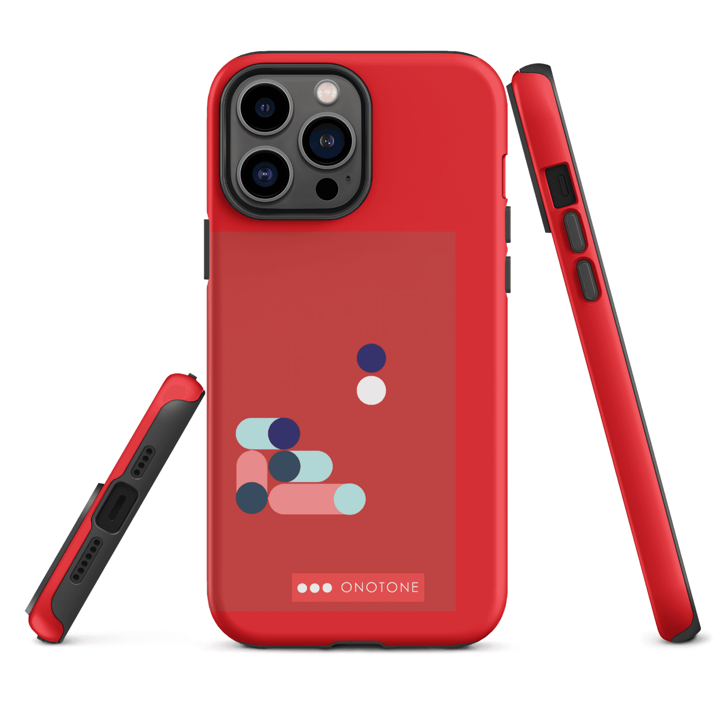Dual Layer red modern iPhone® Case ( MD-3409)