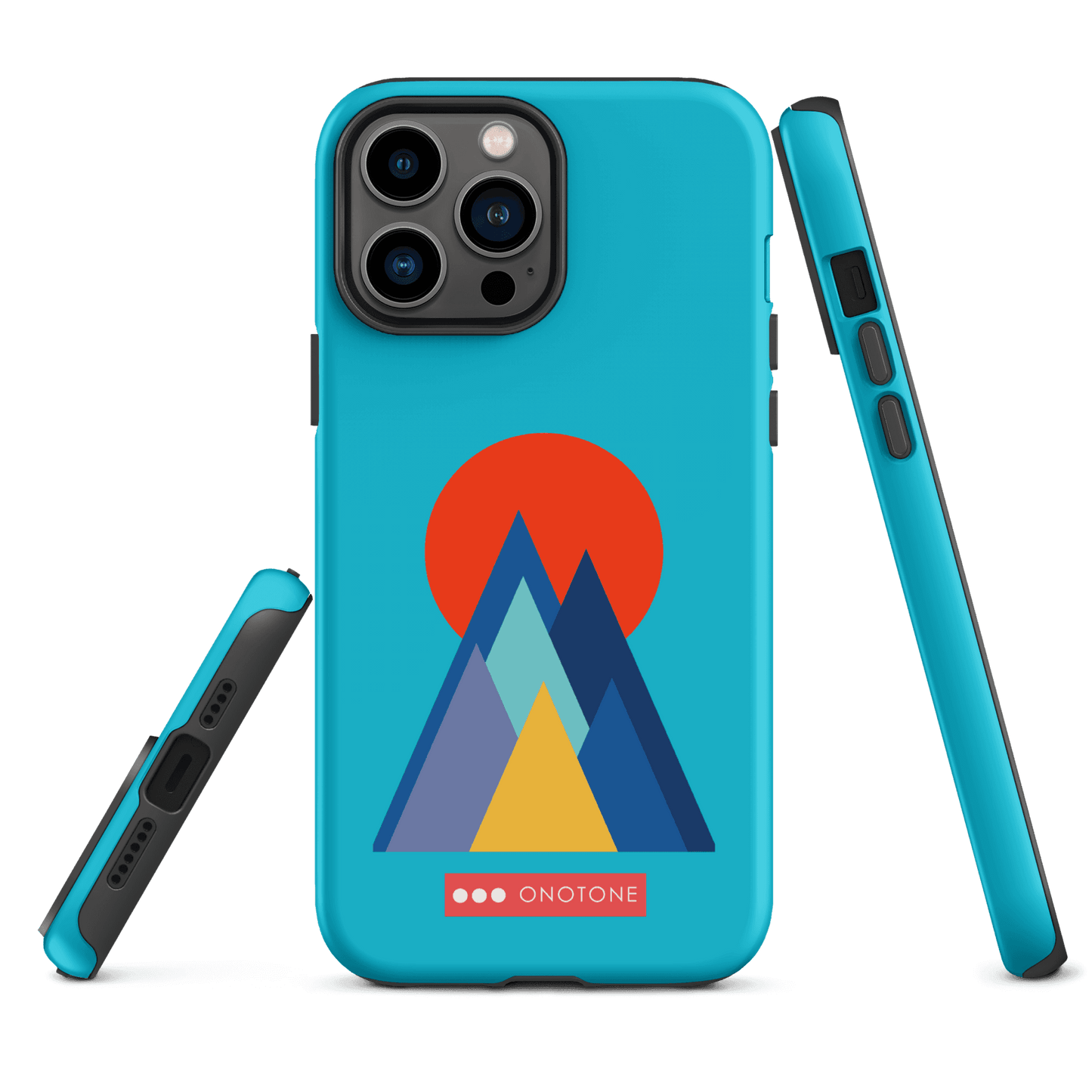 Dual Layer blue modern iPhone® Case ( MD-2737)
