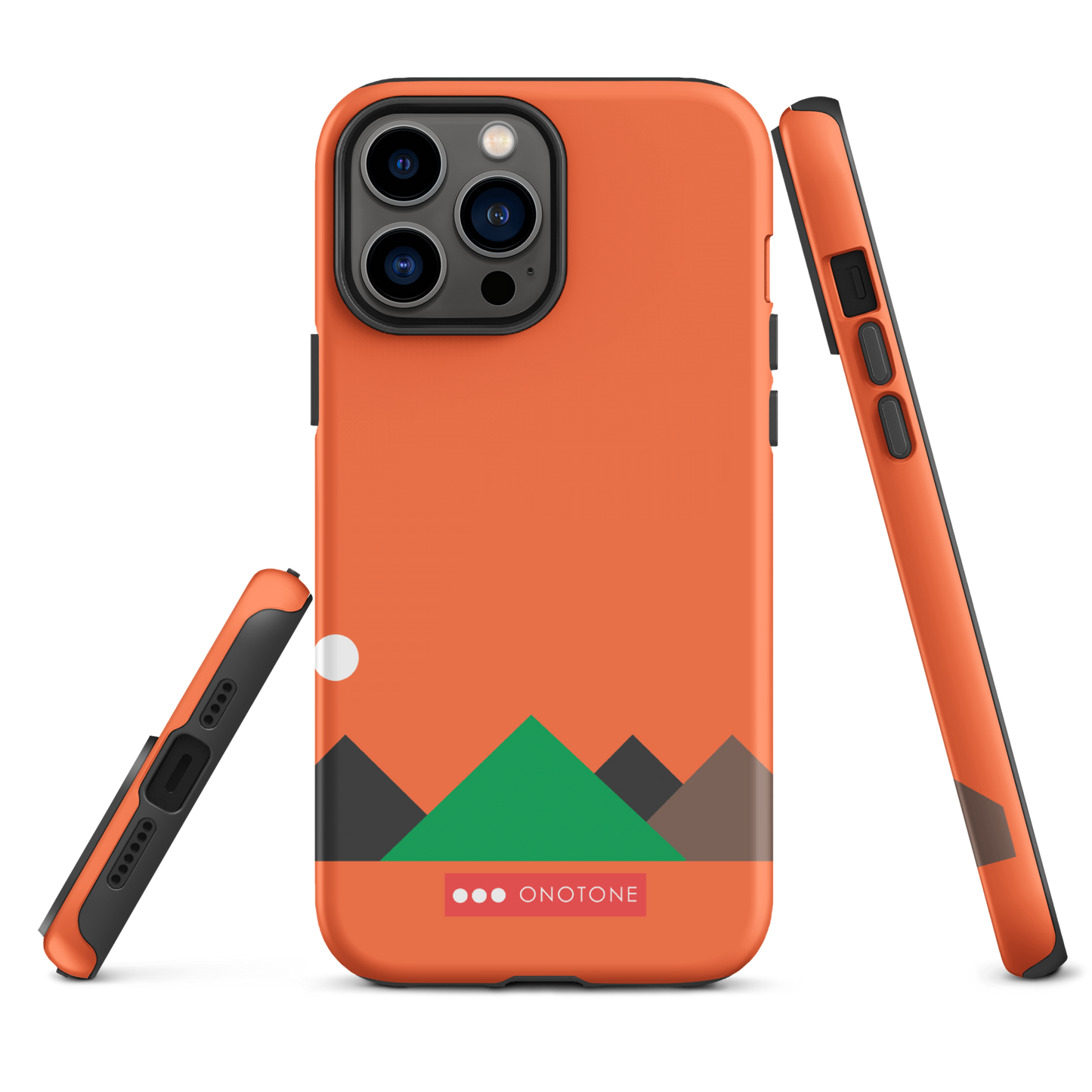 Dual Layer red modern iPhone® Case