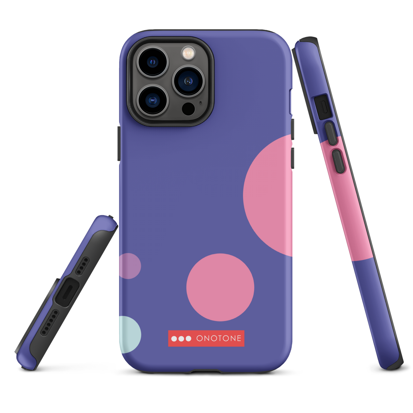 Dual Layer purple modern iPhone® Case