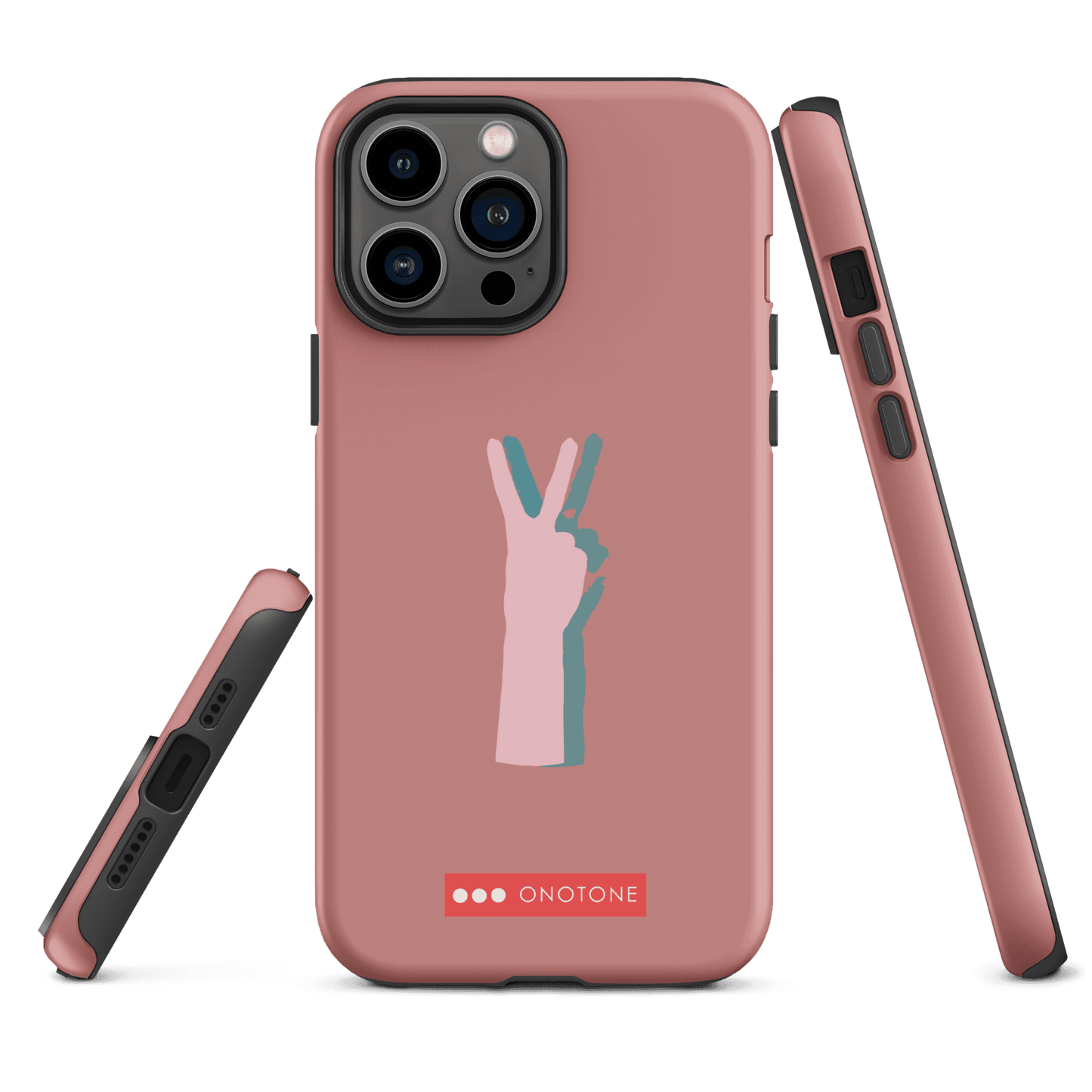 Dual Layer peace out modern iPhone® Case ( MD-1505)