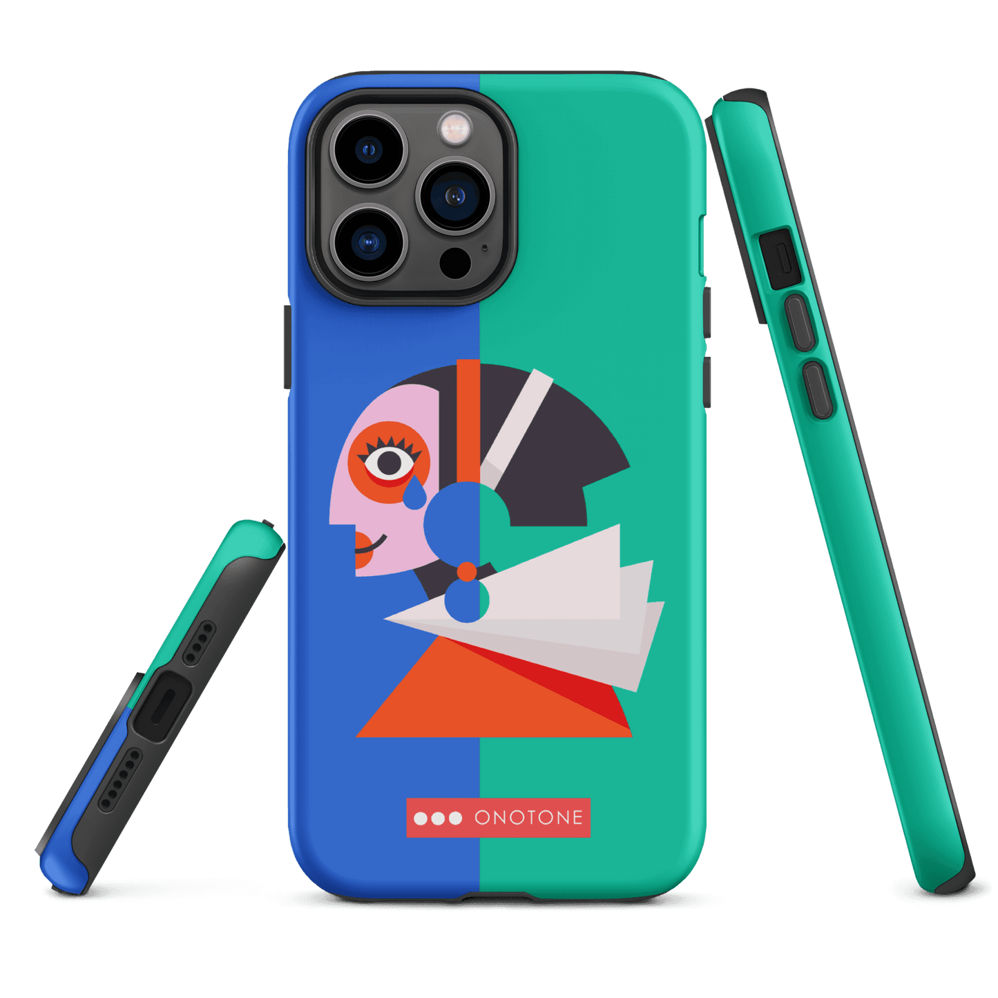 Dual Layer green modern iPhone® Case ( MD-1617)