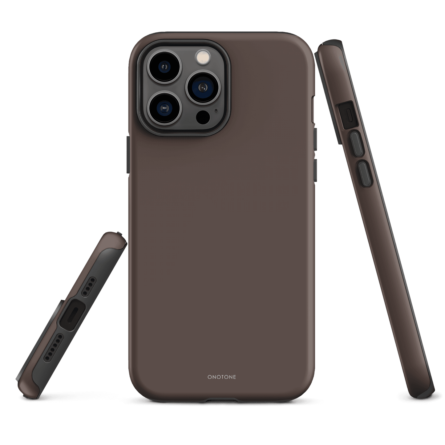 TAUPE MINIMALIST IPHONE® CASE - PANTONE® CHOCOLATE MARTINI