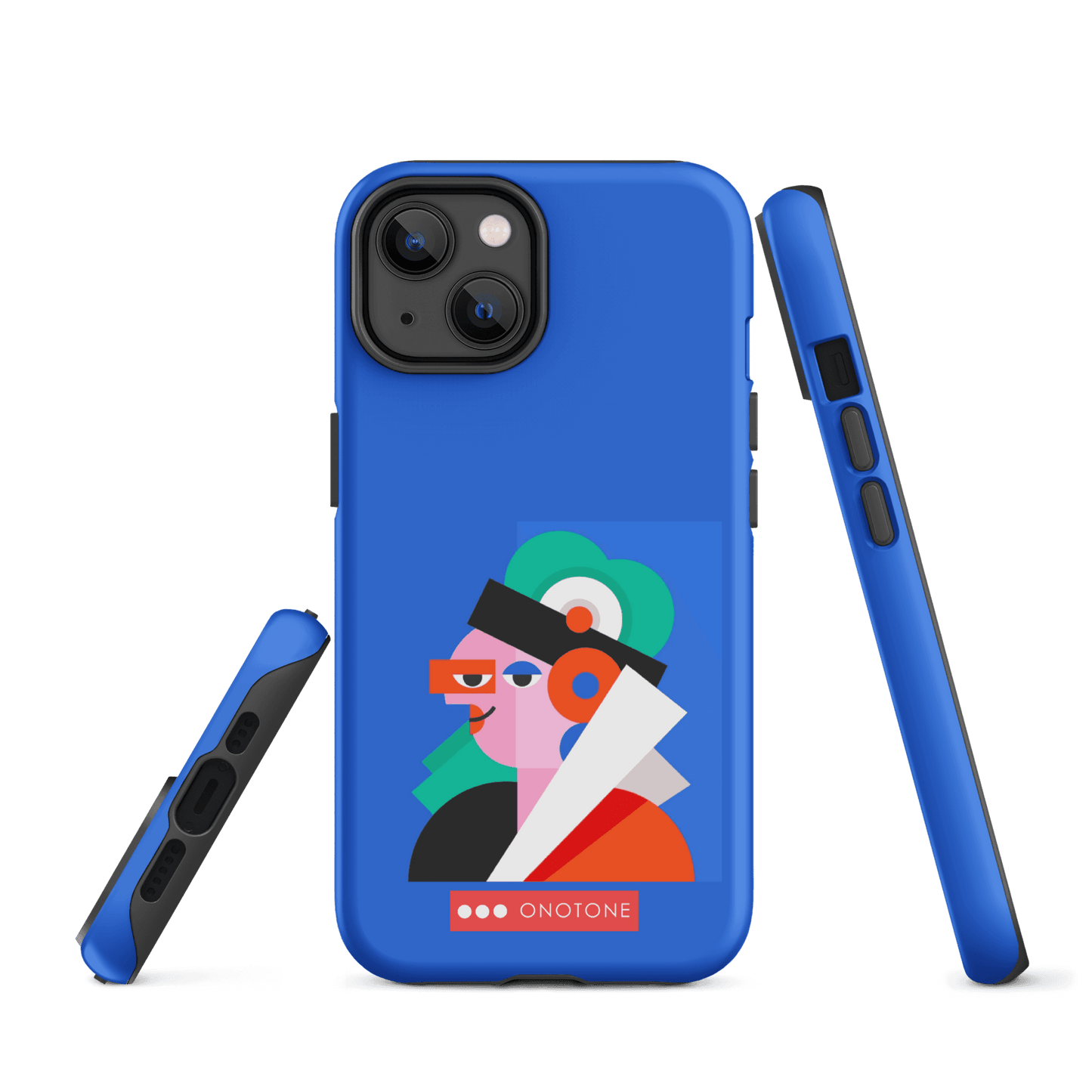 Dual Layer blue modern iPhone® Case ( MD-4071)