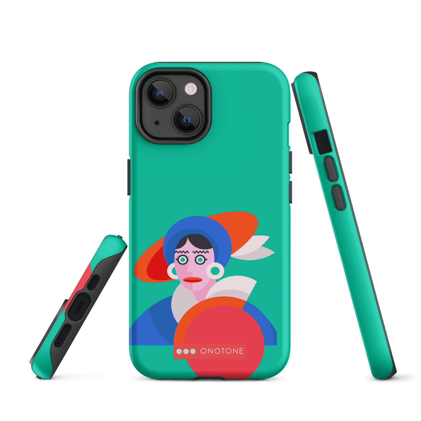 Dual Layer green modern iPhone® Case ( MD-3689)