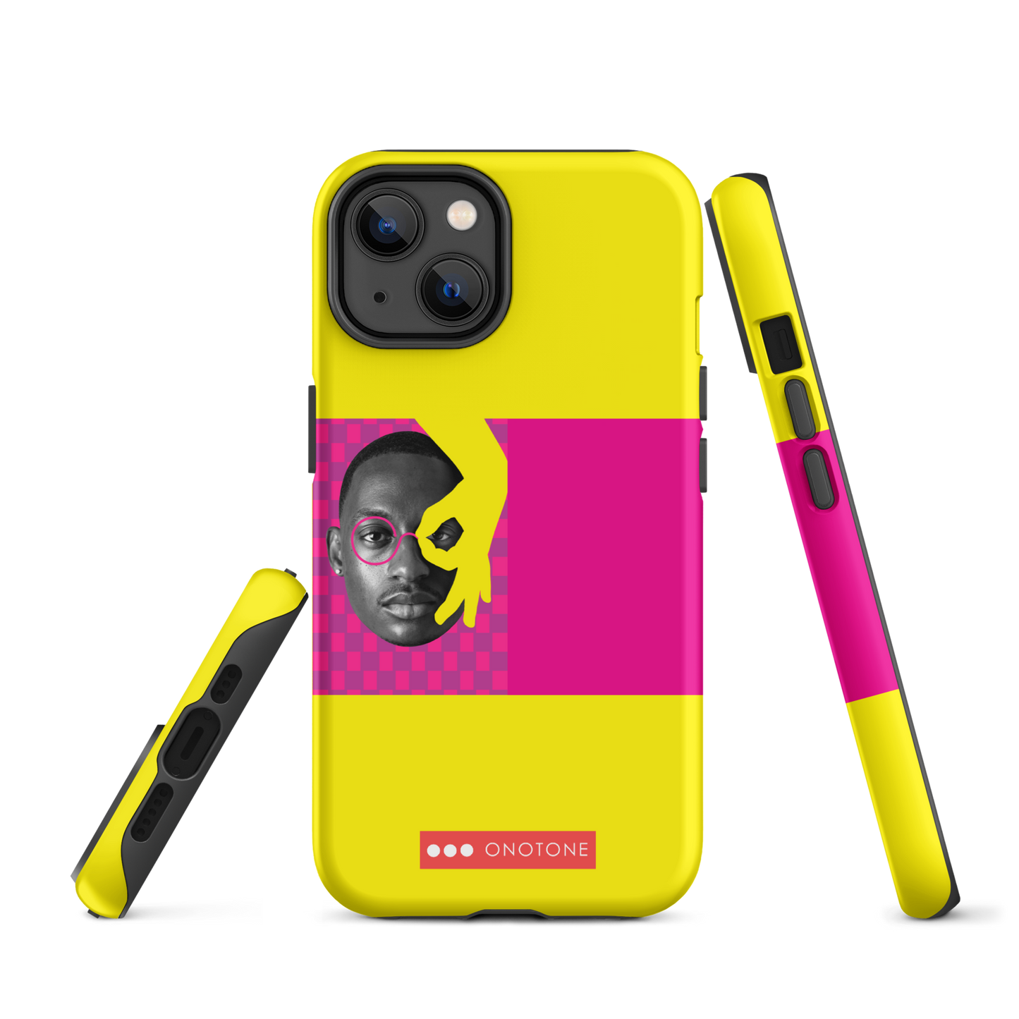 Dual Layer yellow modern iPhone® Case